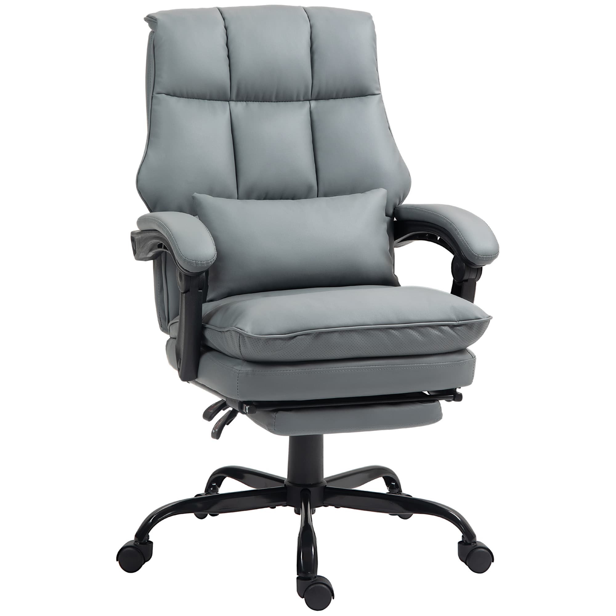 Discover Ultimate Comfort: Grey Reclining Office Chair