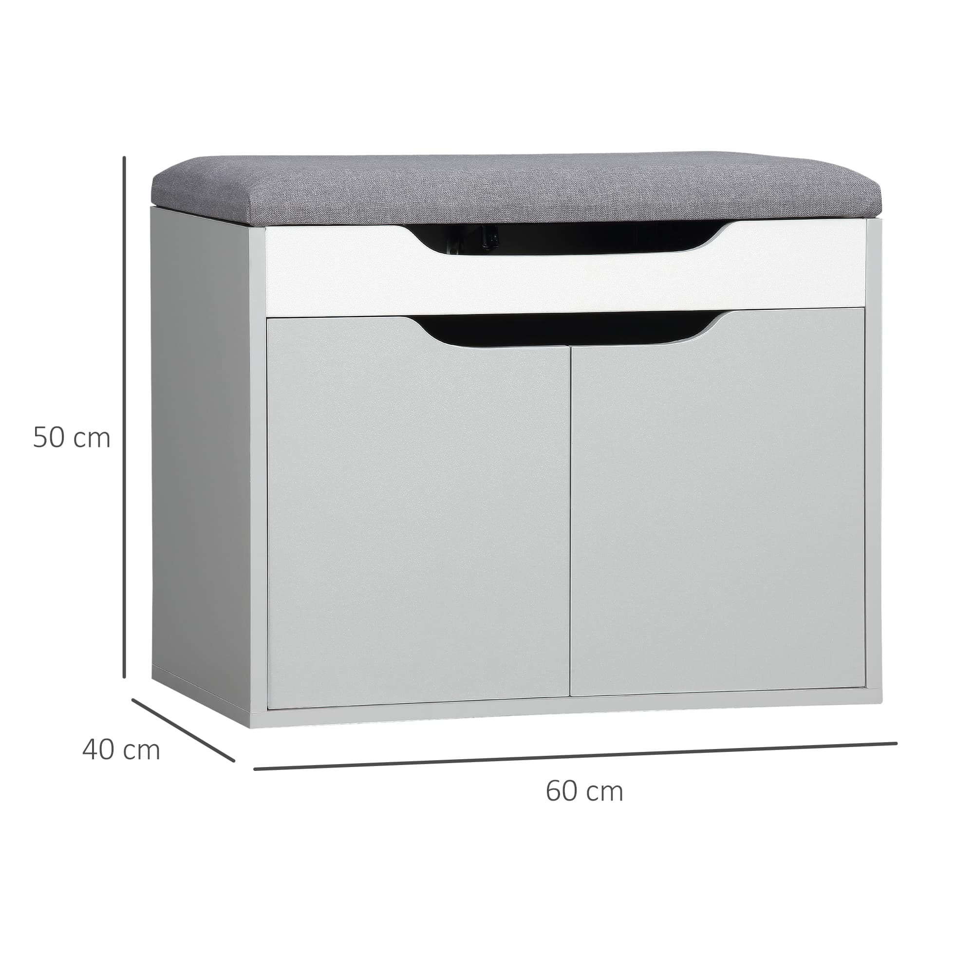 Transform Your Hallway With This Light Grey Shoe Bench - image 4