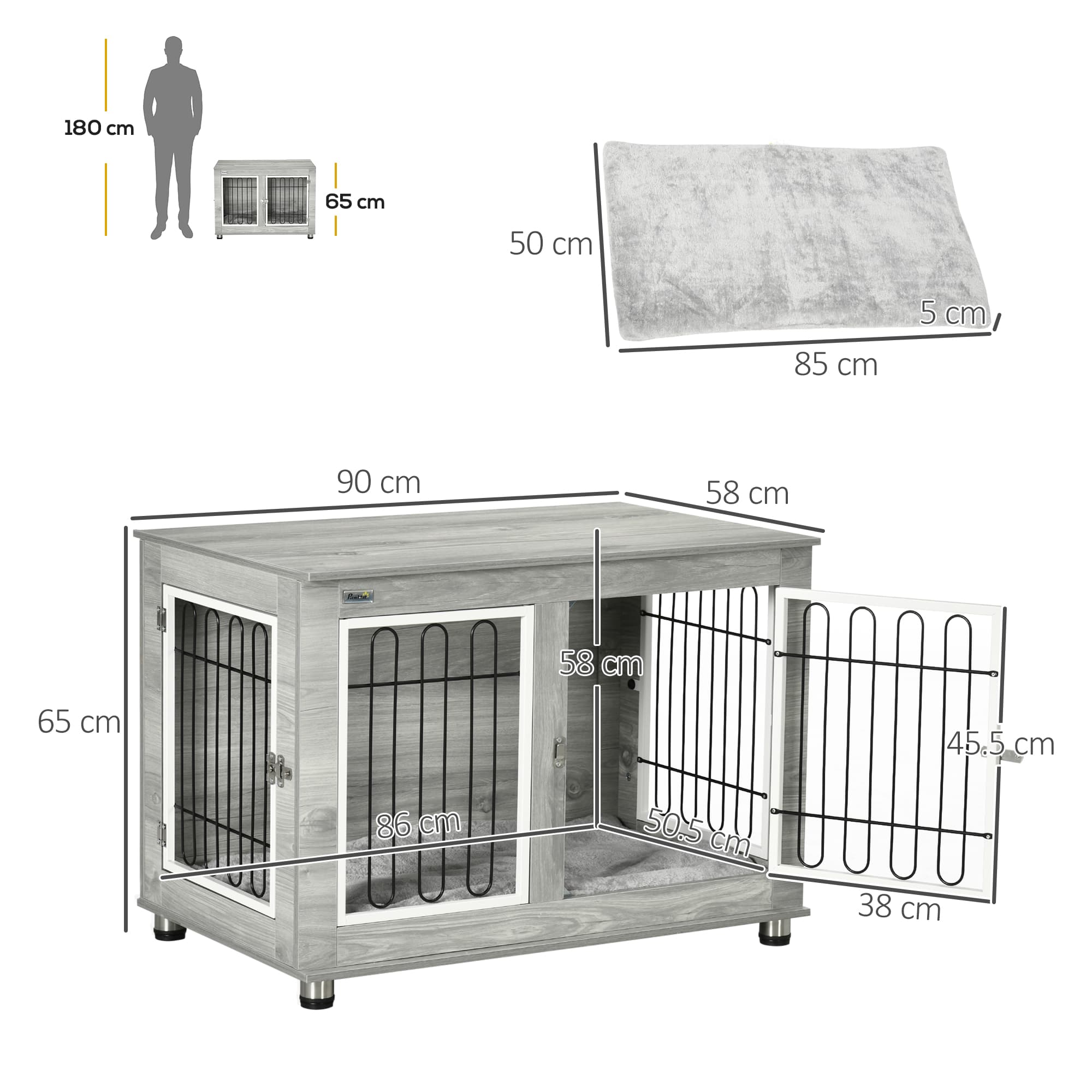Transform Your Space with the PawHut Dog Crate End Table - image 3