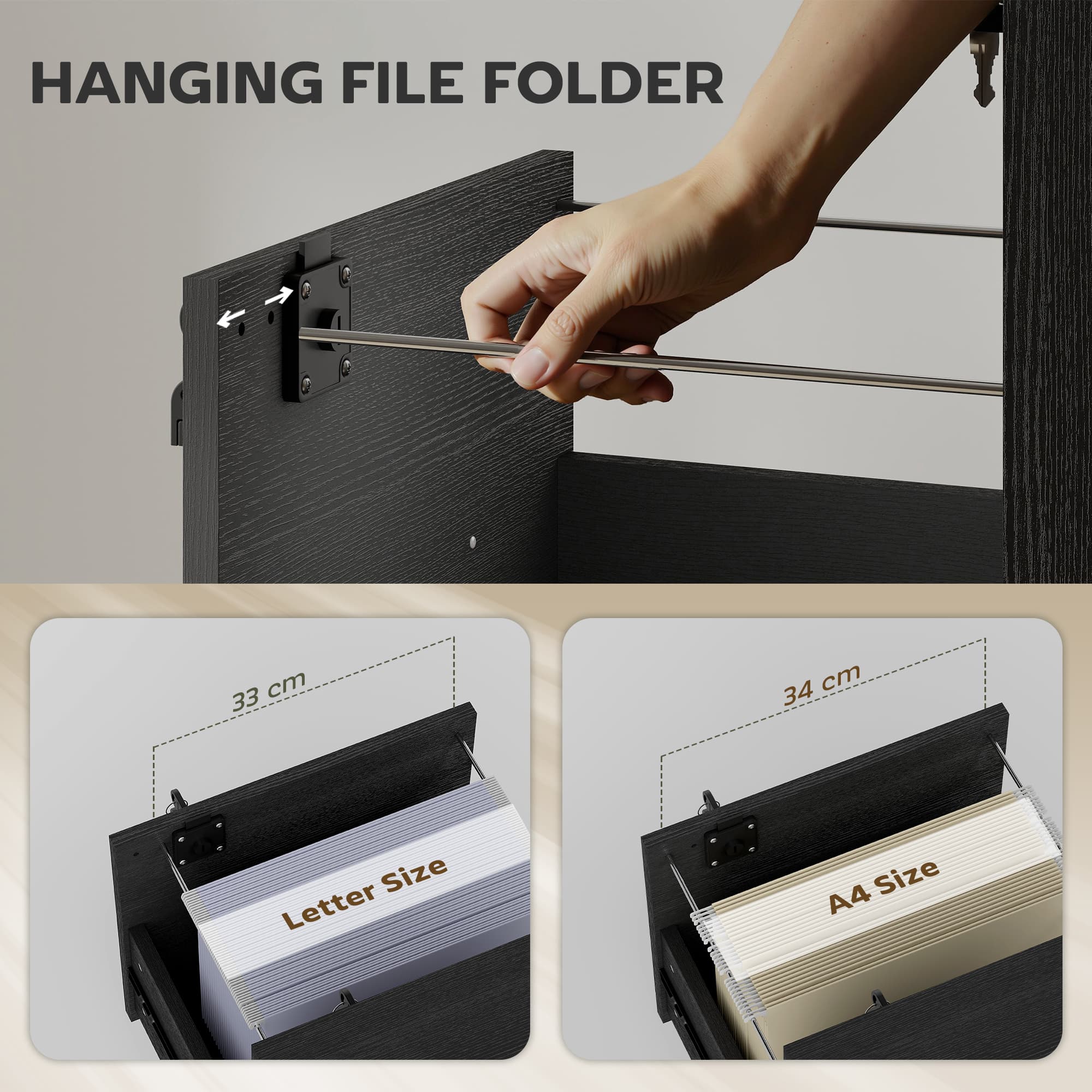 Effortless Organisation with this 2-Drawer Filing Cabinet - image 4