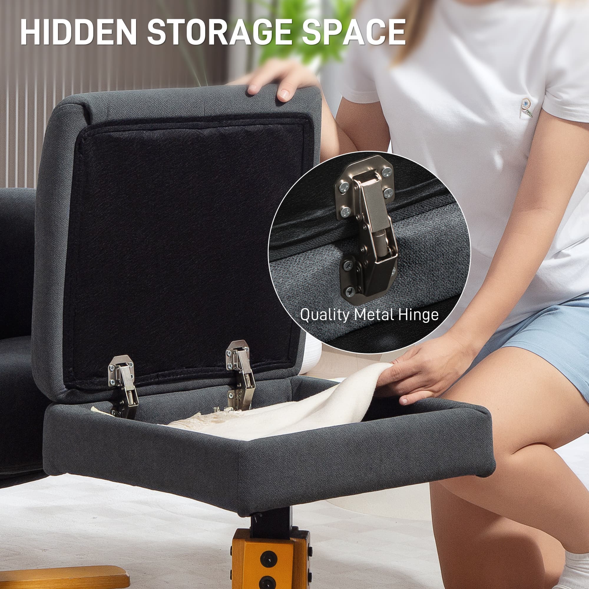 Transform Your Living Room with this Grey Recliner & Ottoman - image 5