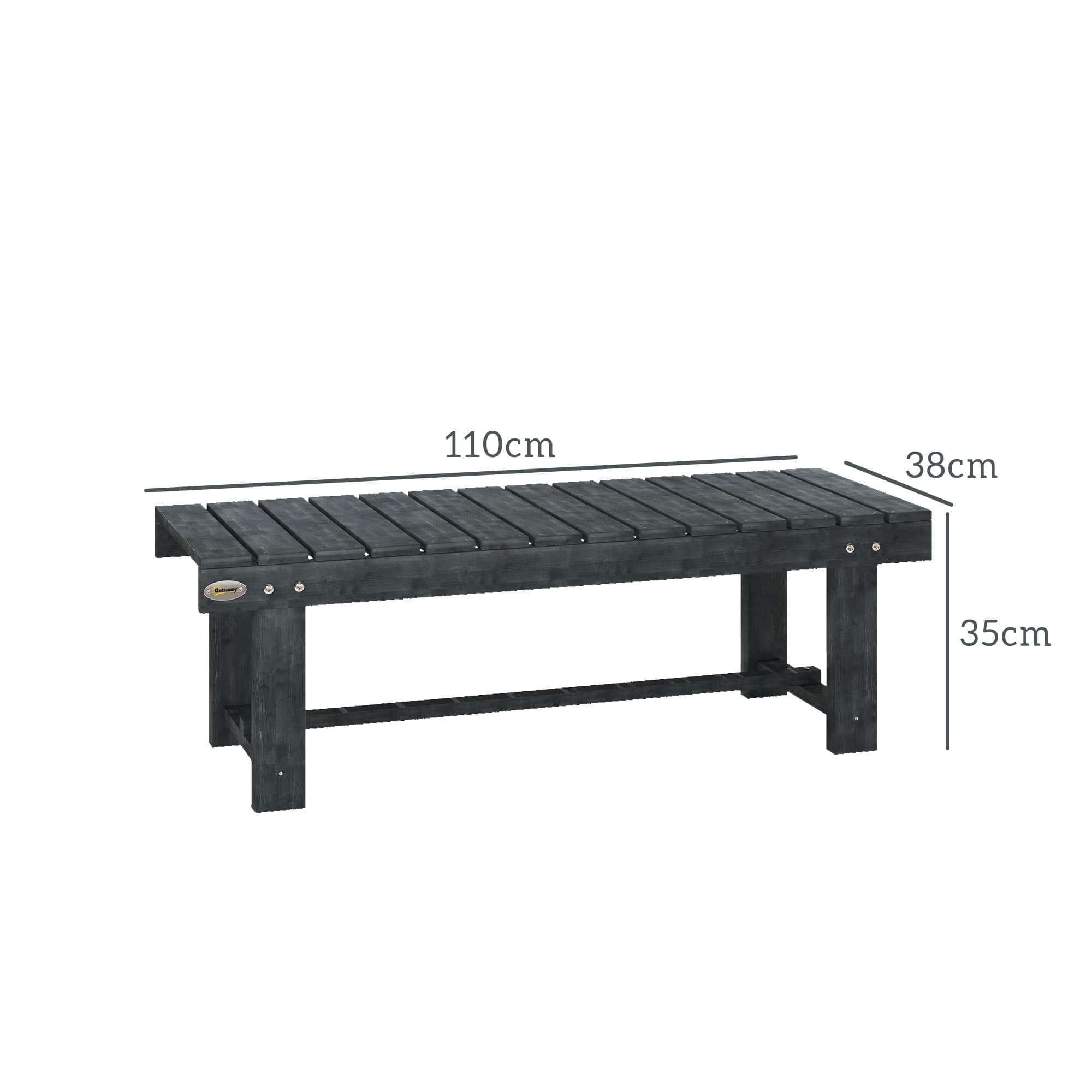 Transform Your Outdoor Space with this Grey Wooden Bench - image 2