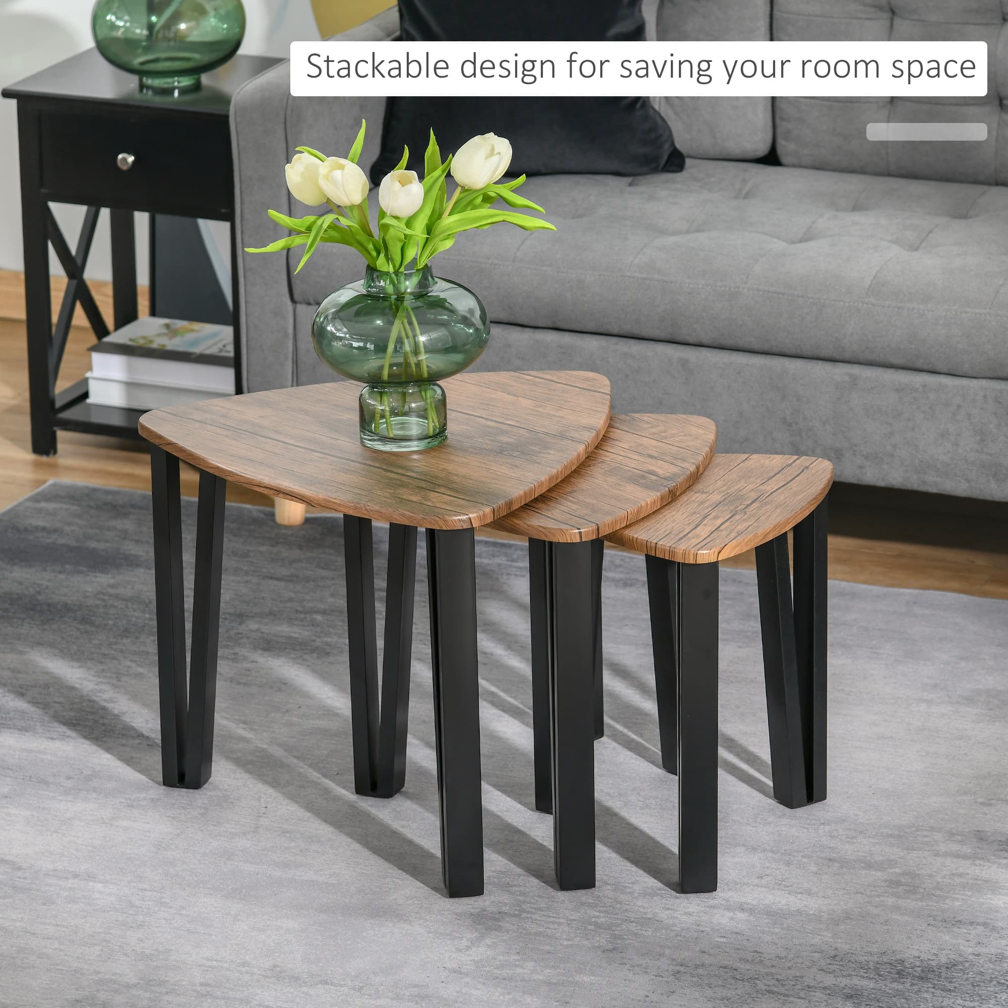 Transform Your Space with this 3-Piece Walnut Nest of Tables - image 5