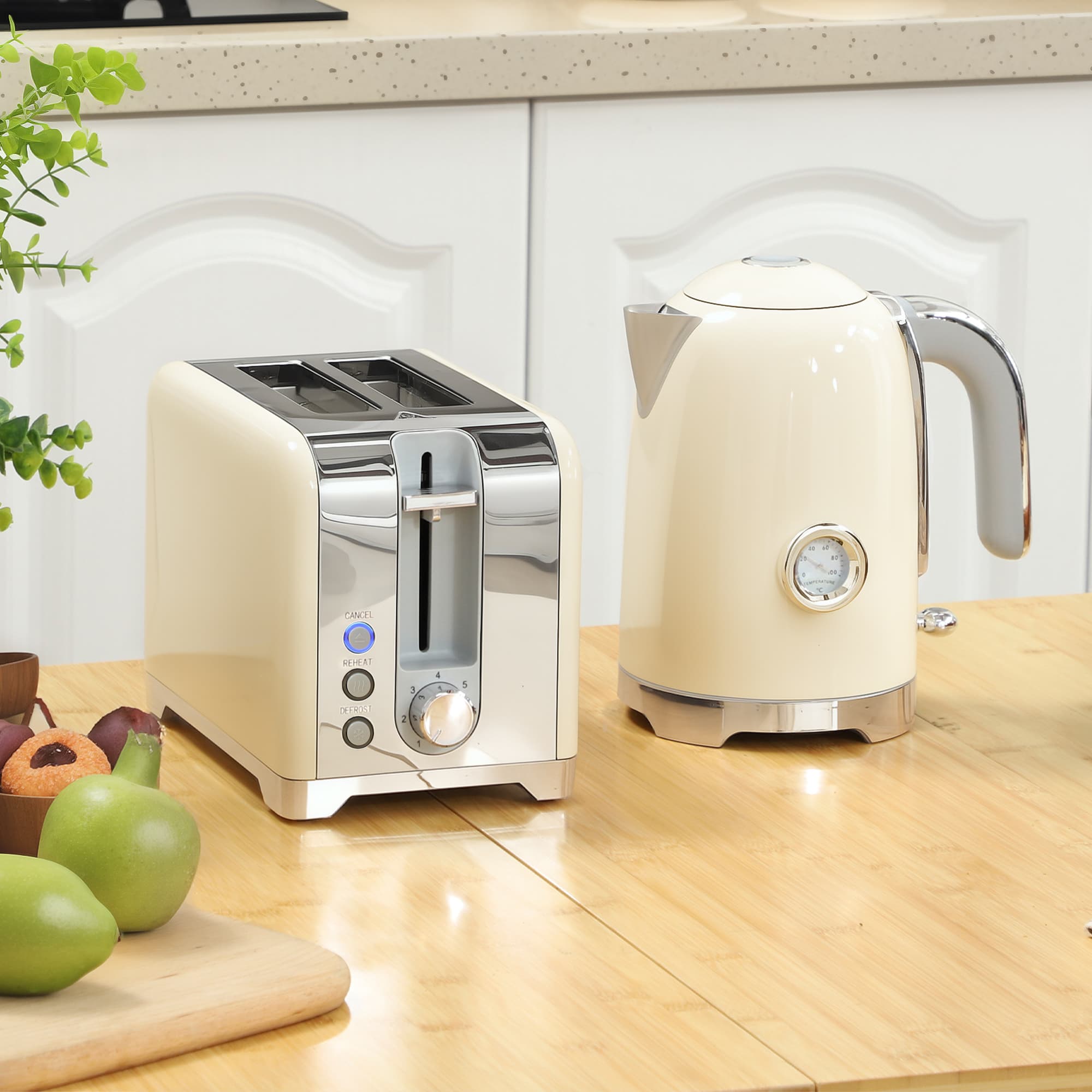 Transform Your Mornings with this Cream Retro Breakfast Set - image 1