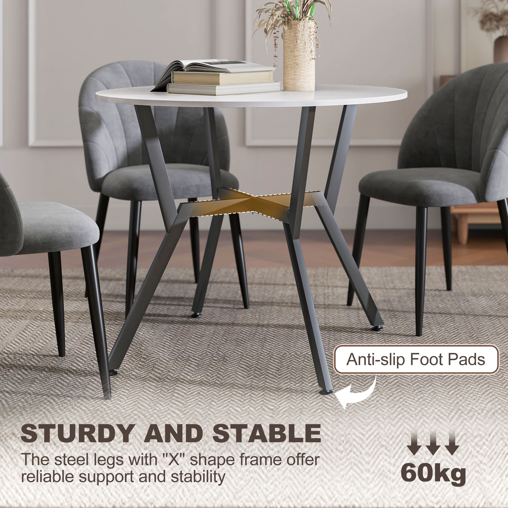 Transform Your Space With This High Gloss Round Dining Table - image 4