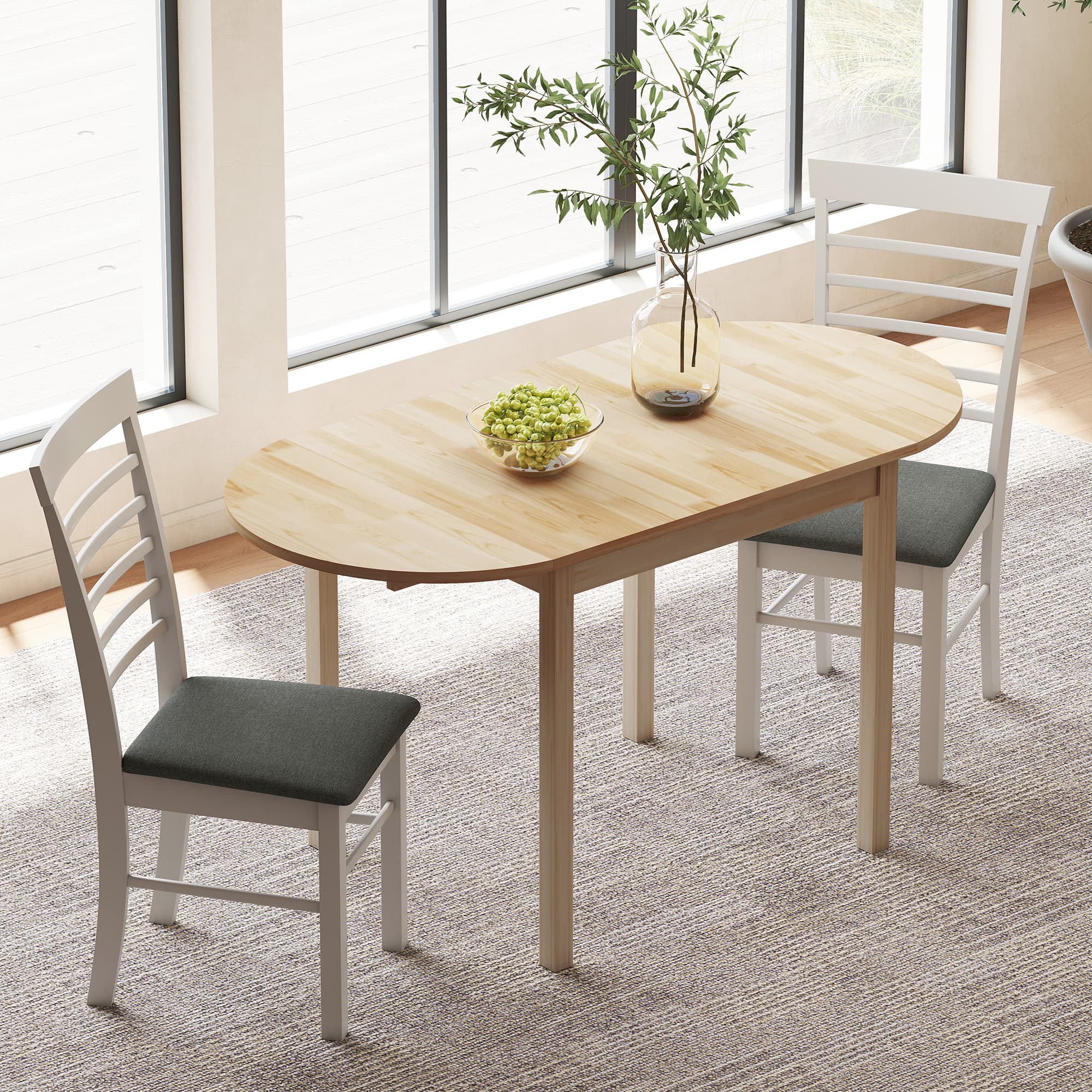 Transform Your Space with this Solid Pine Drop-Leaf Table - image 5