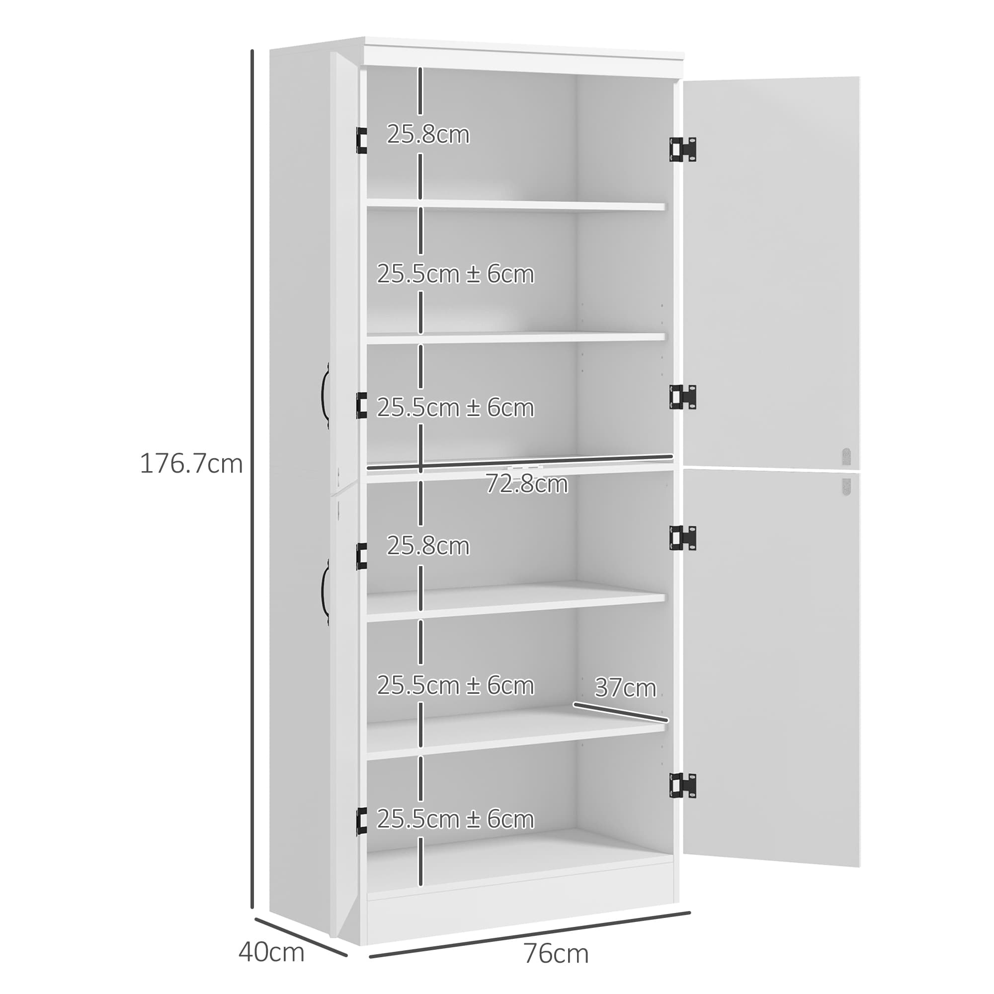 Transform Your Space with this Tall 6-Tier Larder Cupboard - image 4