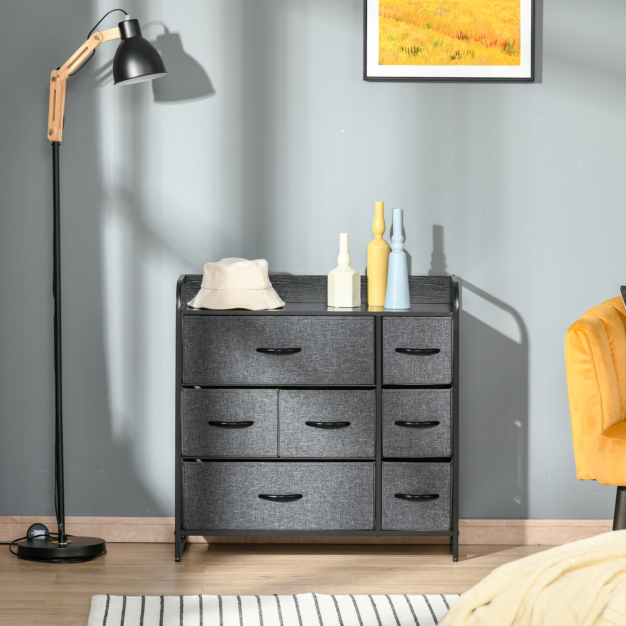 Effortless Organisation: 7-Drawer Grey Fabric Chest - image 2