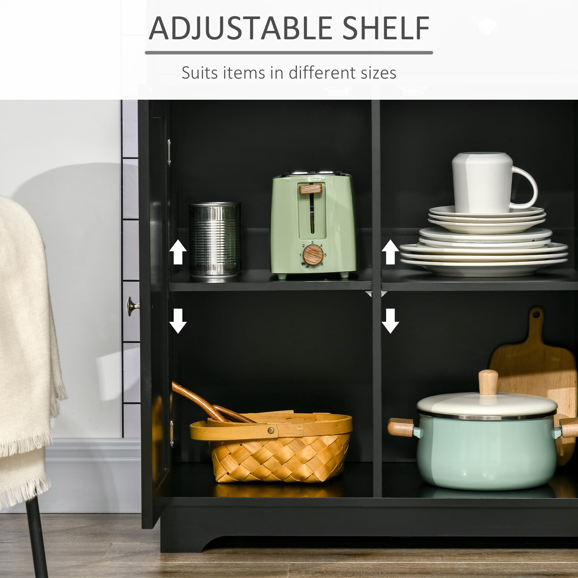 Transform Your Space with this Premium Black Sideboard - image 4