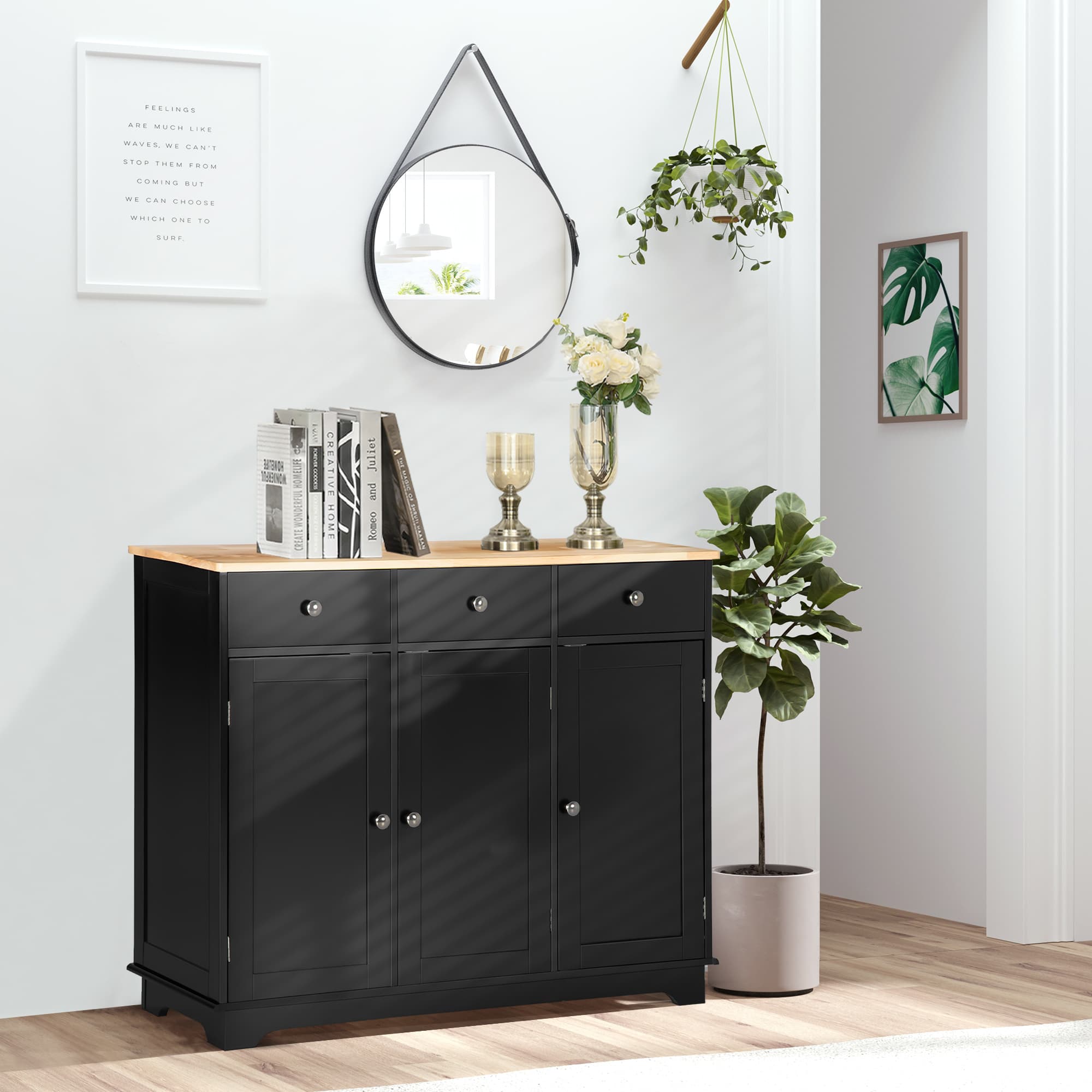 Transform Your Space with this Premium Black Sideboard - image 2