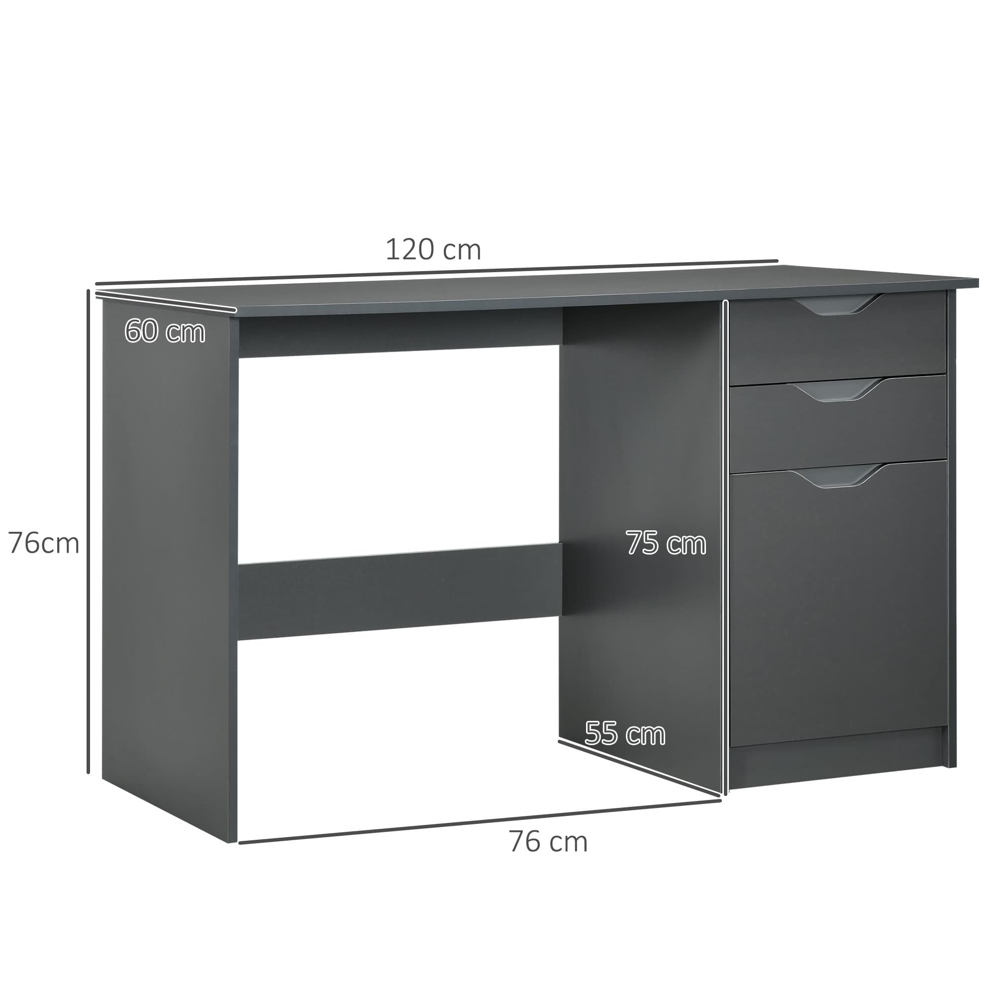 Transform Your Workspace with this High Gloss Grey Desk - image 1
