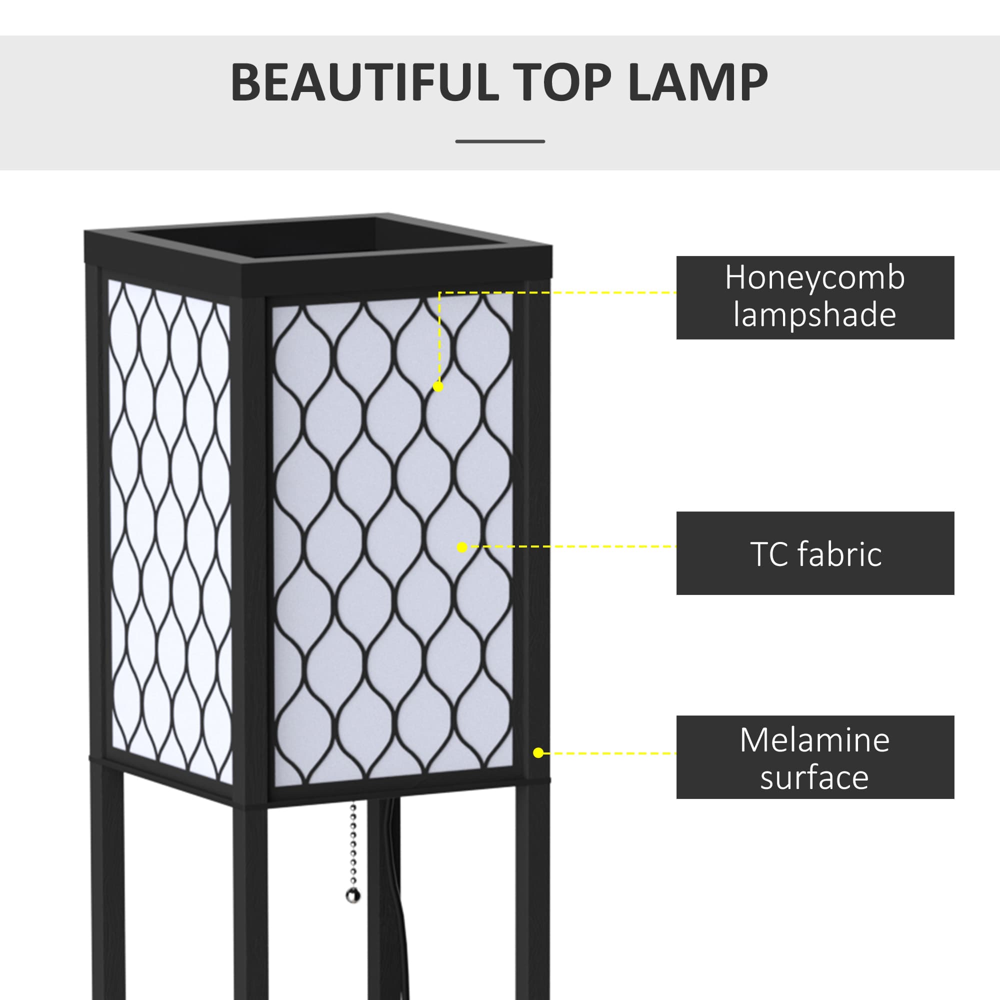 Transform Your Space With This 4-Tier Shelf Floor Lamp - image 5