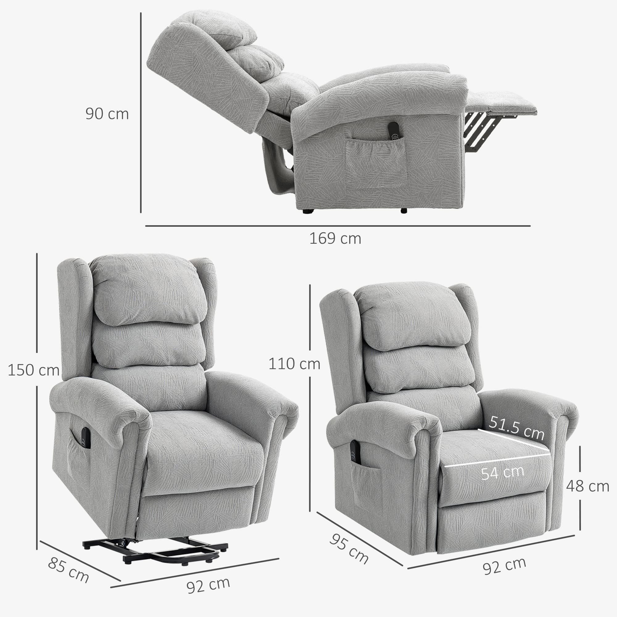 Transform Your Comfort with this Grey Electric Riser Recliner - image 1