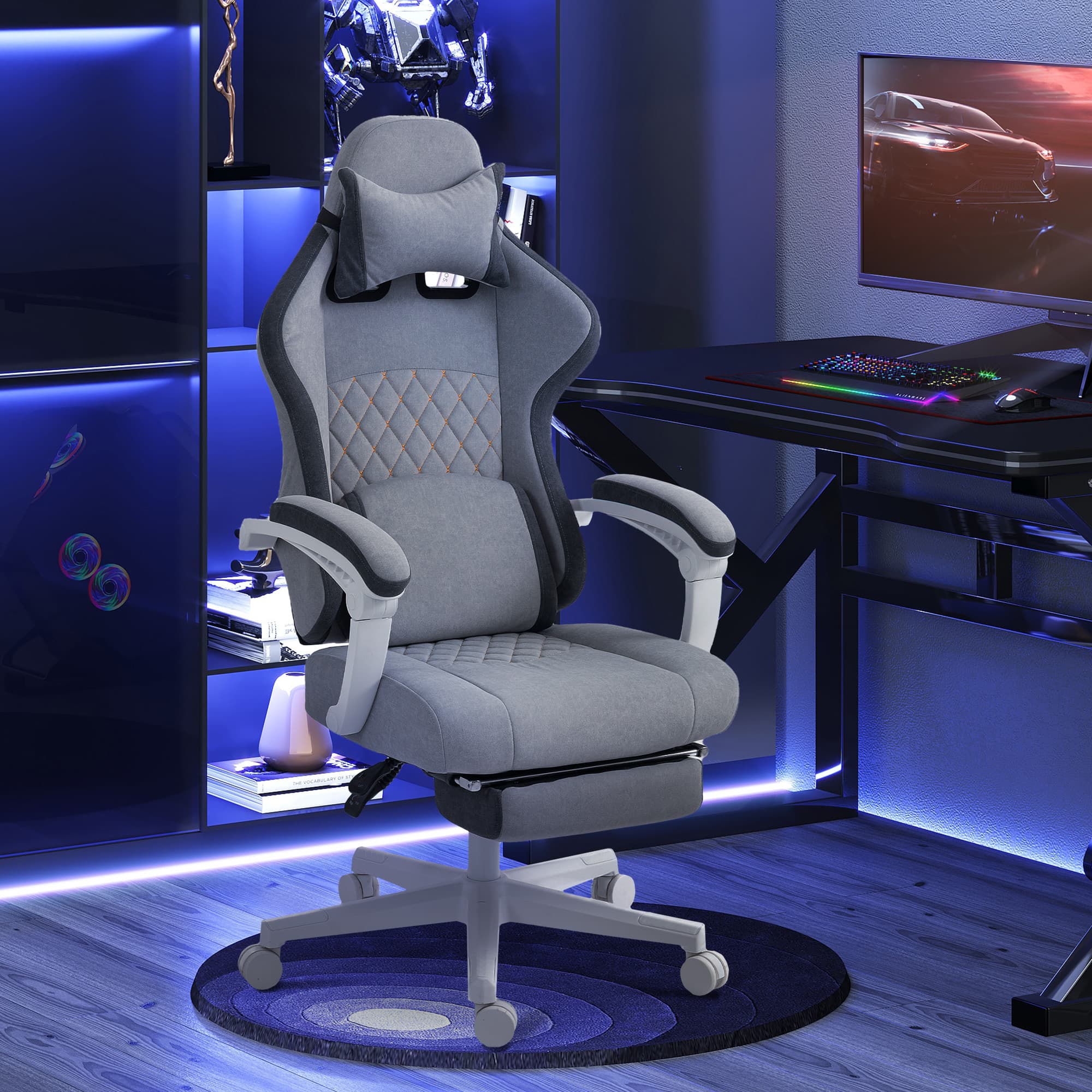 Transform Your Setup with this Velvet Ergonomic Gaming Chair - image 1
