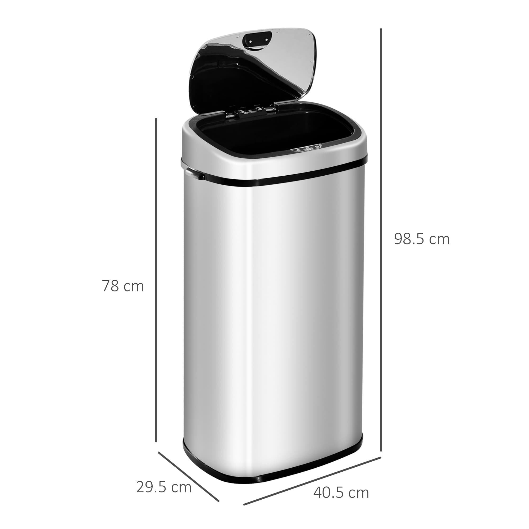 Effortless 68L Touchless Stainless Steel Kitchen Bin - image 5