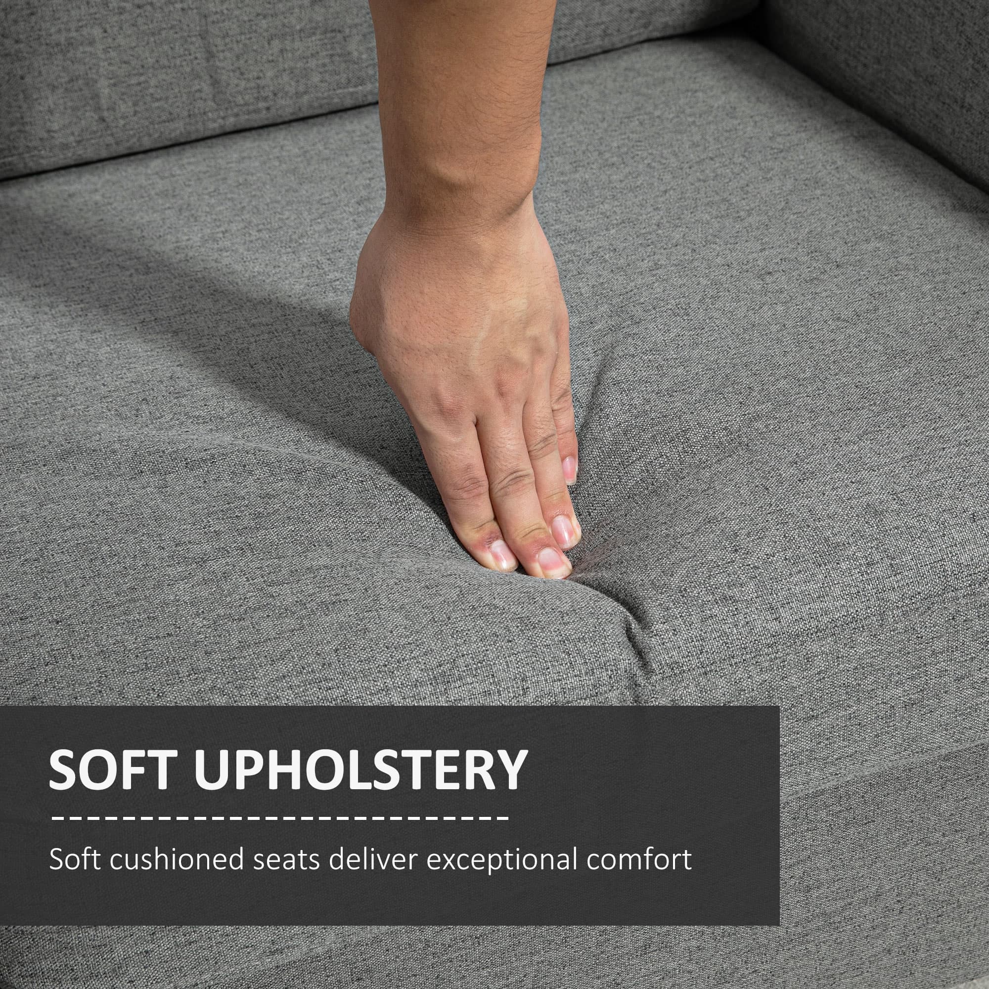 Transform Your Space with this Modern Grey 2 Seater Sofa - image 4