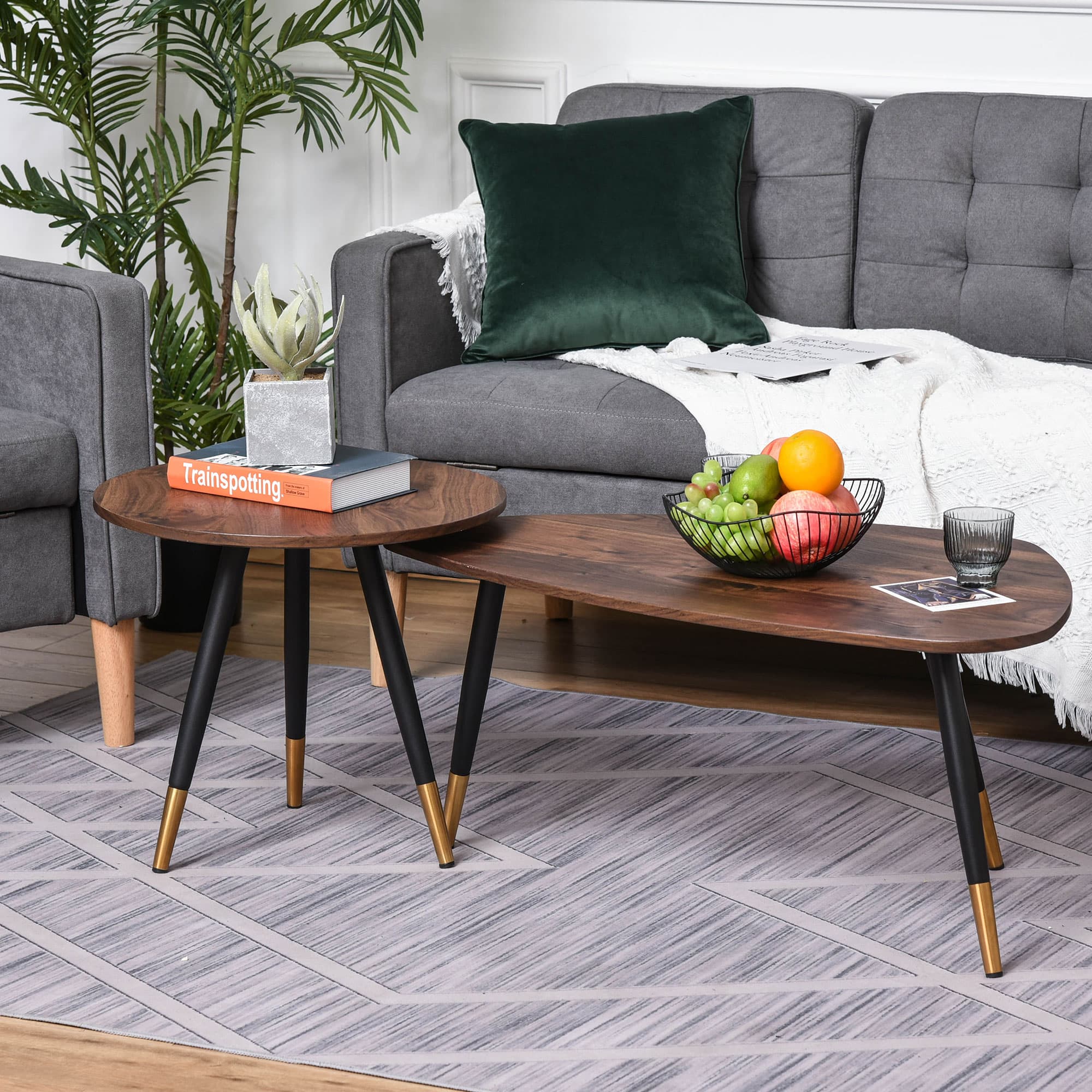 Transform Your Space with this Walnut Scandi Table Set - image 3