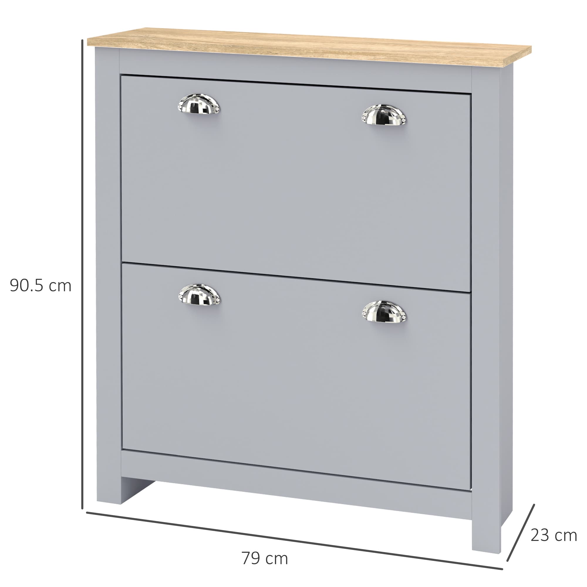Transform Your Hallway with this Grey Slimline Shoe Cabinet - image 3