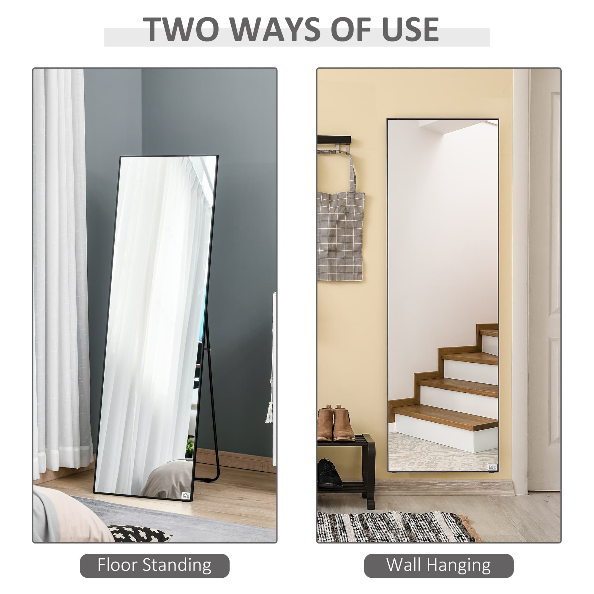 Transform Your Space with this Black Full Length Mirror - image 2