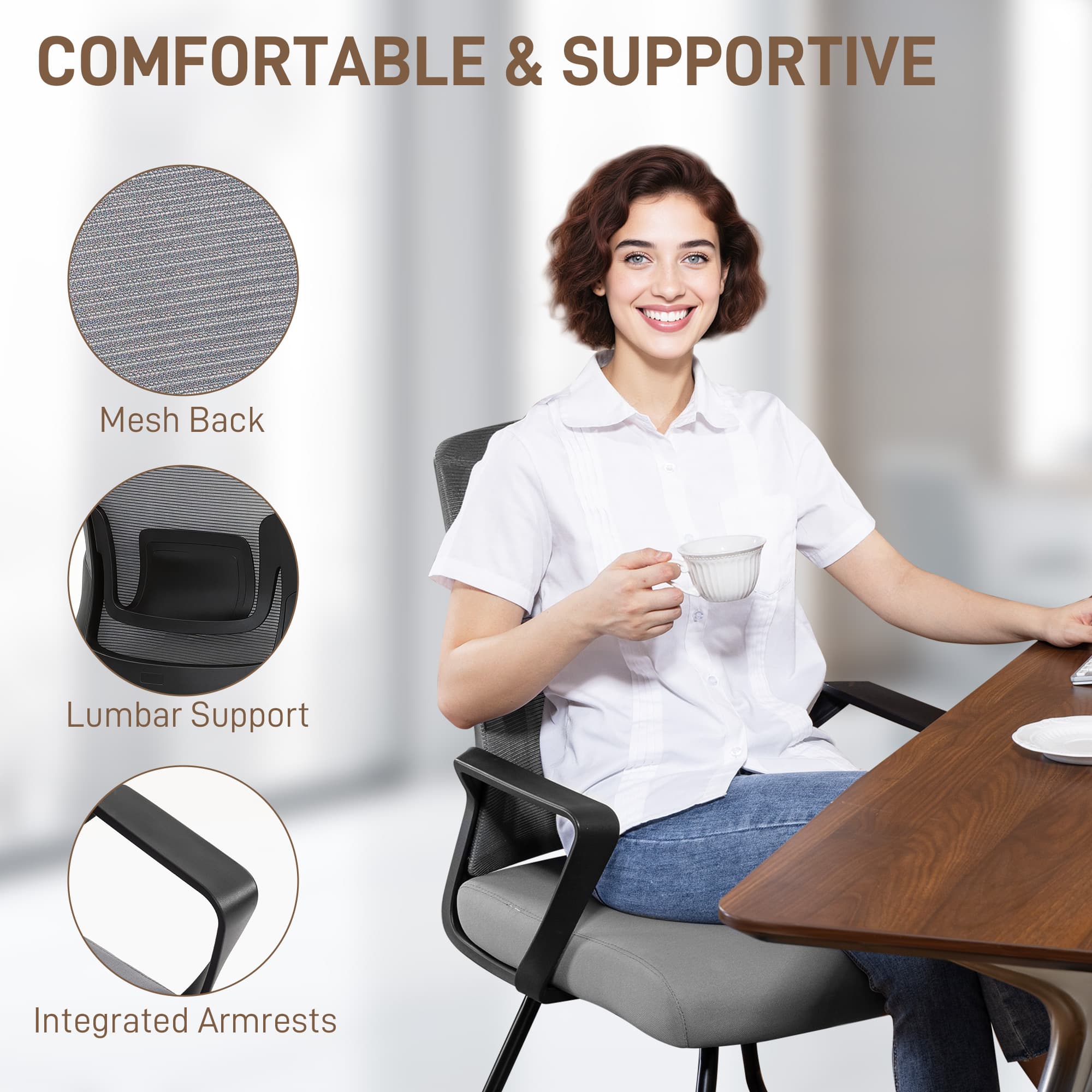 Transform Your Workspace with this Ergonomic Mesh Desk Chair - image 5