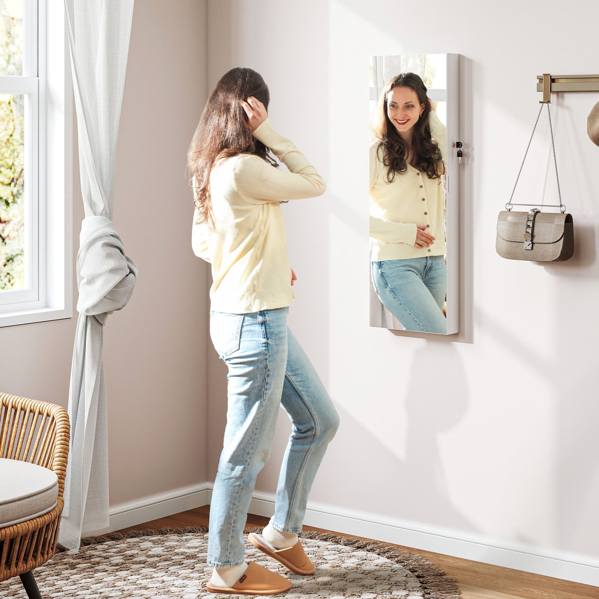 Transform Your Space with this LED Mirrored Jewellery Cabinet - image 1