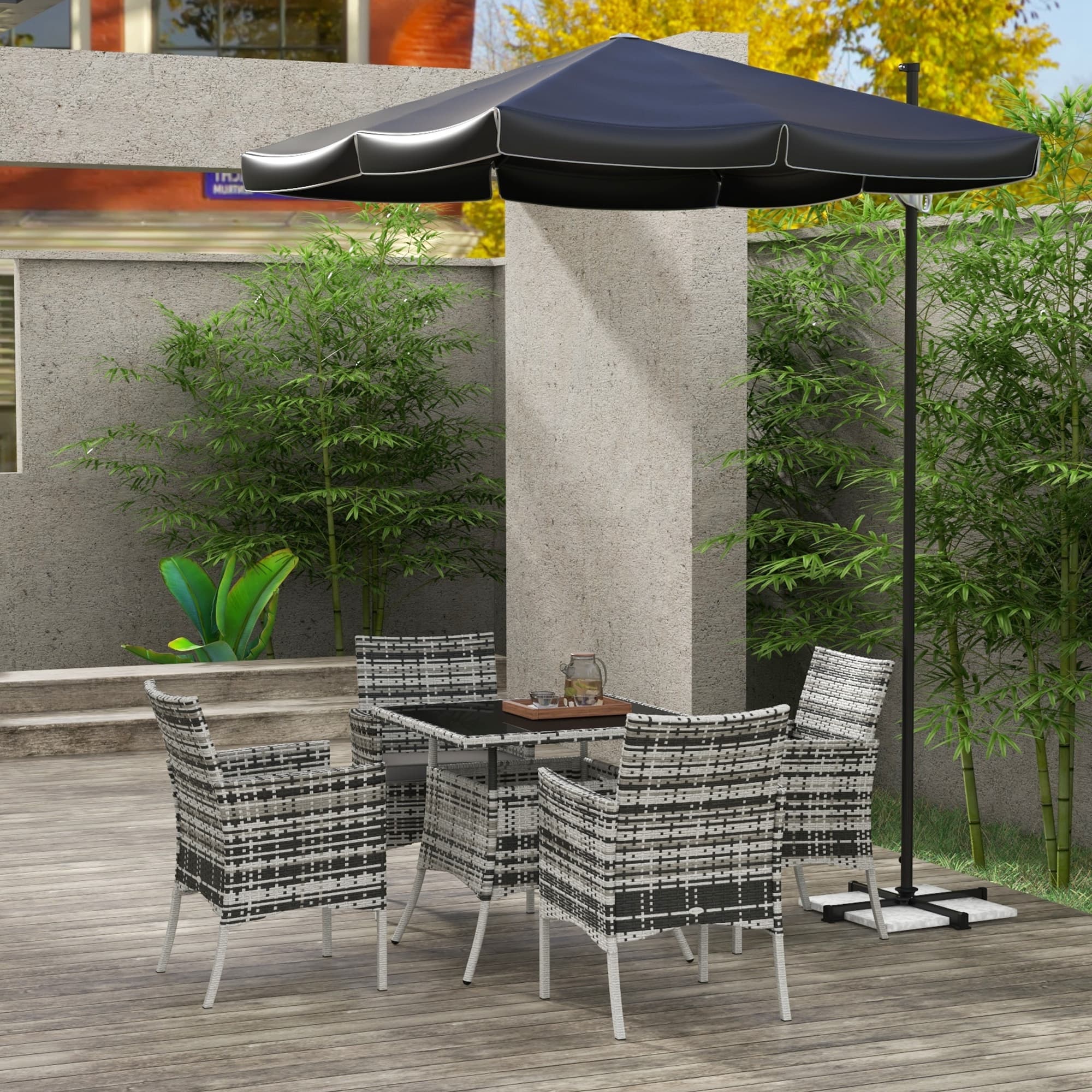 Transform Your Garden with this 5-Piece Rattan Dining Set - image 4