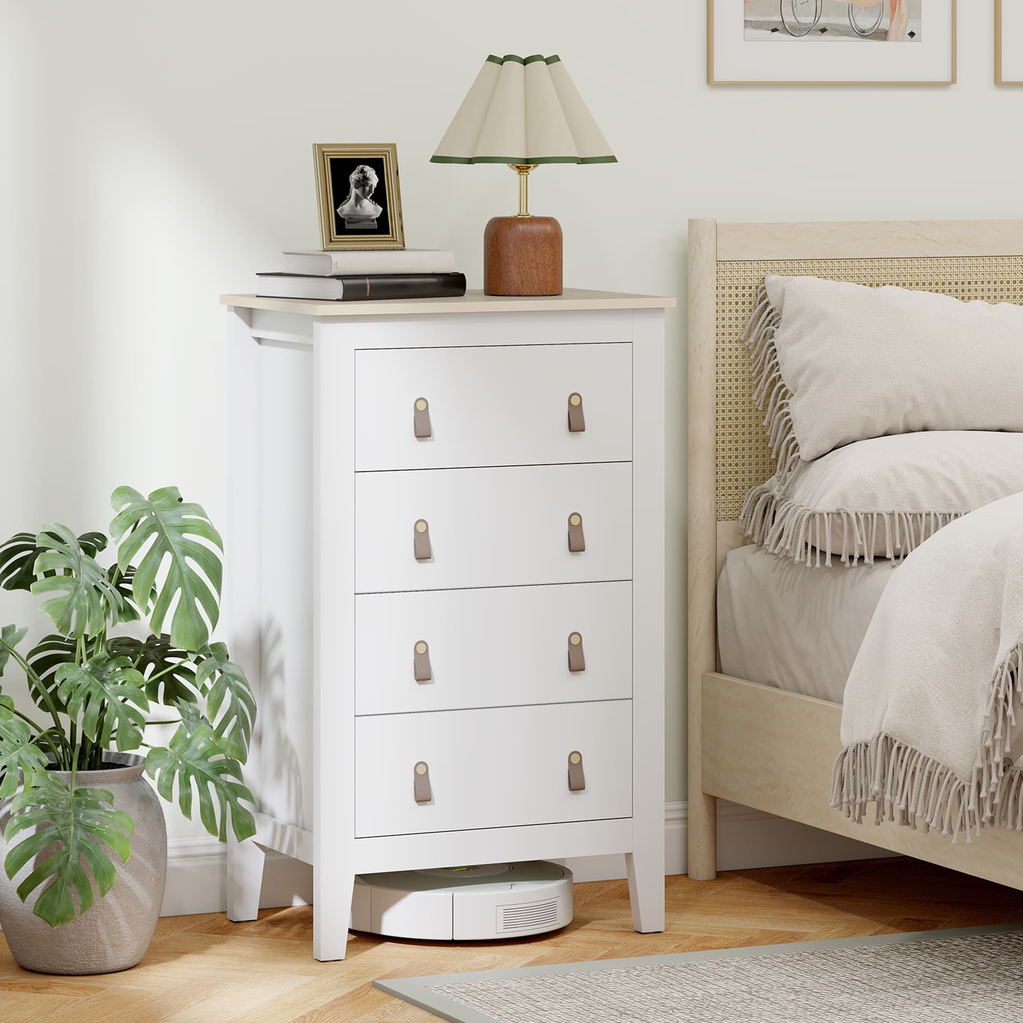 Effortless Storage: Modern White 4-Drawer Chest - image 1