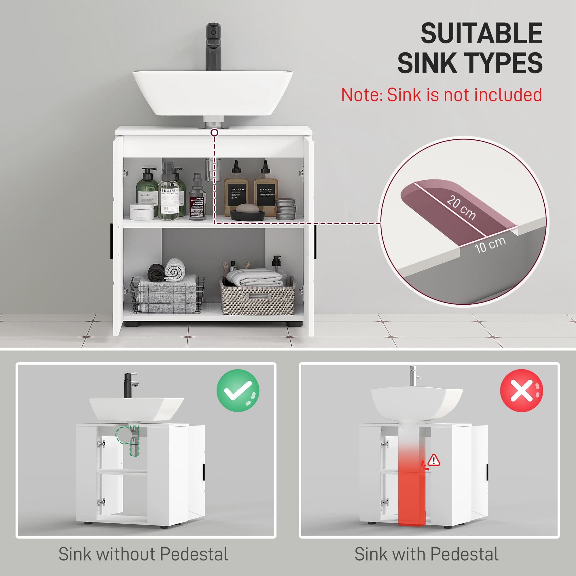 Transform Your Bathroom With the Kleankin Under Sink Cabinet - image 1