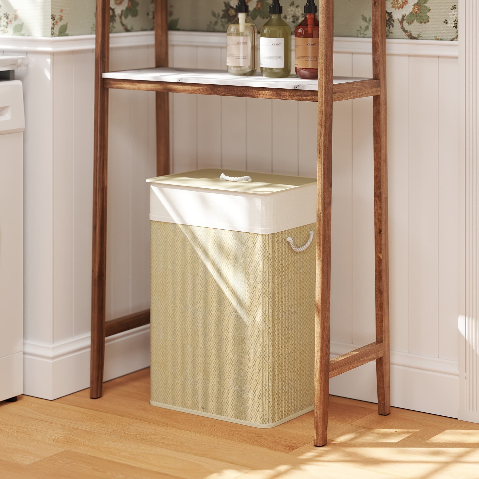 Bamboo Laundry Basket with Lid for Tidy Bedrooms - image 2