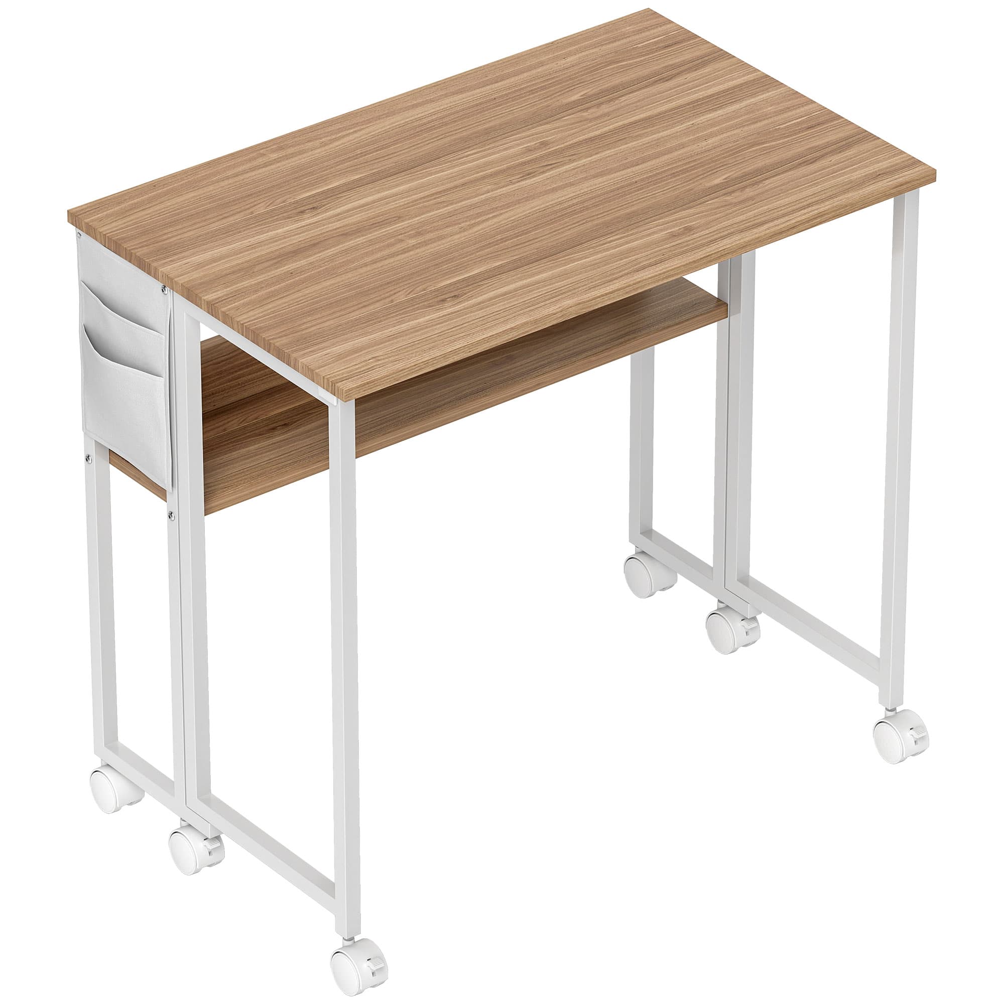 Transform Your Space with this 80cm Drop Leaf Folding Desk - Natural wood finish