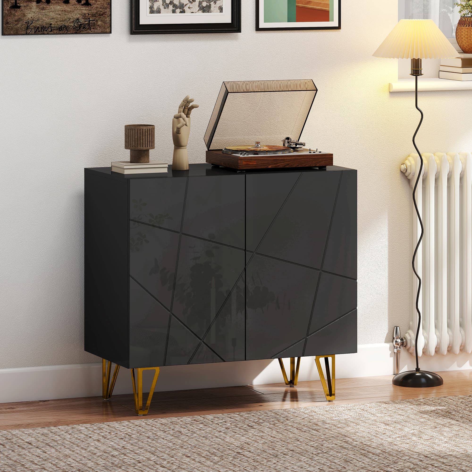 Transform Your Space with this Elegant Black Gloss Sideboard - image 5