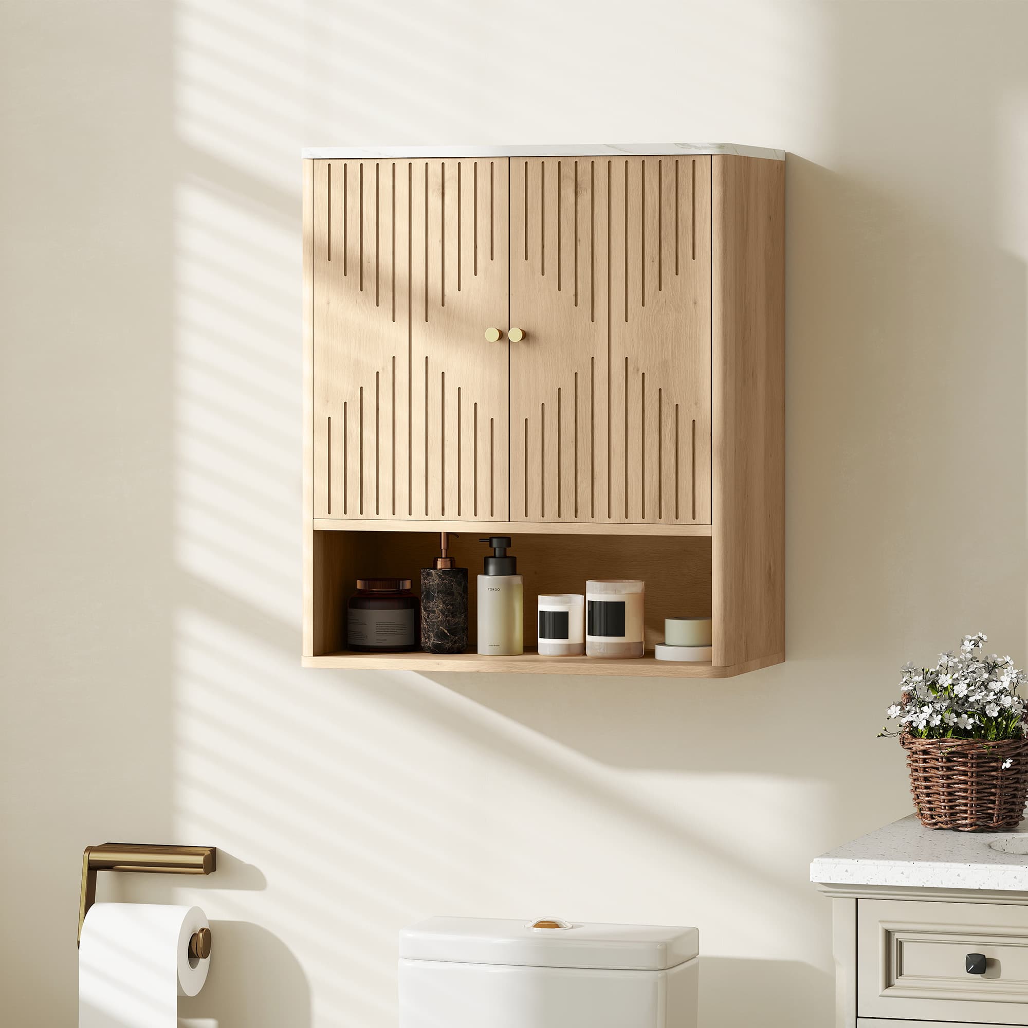 Transform Your Space with this Oak Bathroom Wall Cabinet - image 4