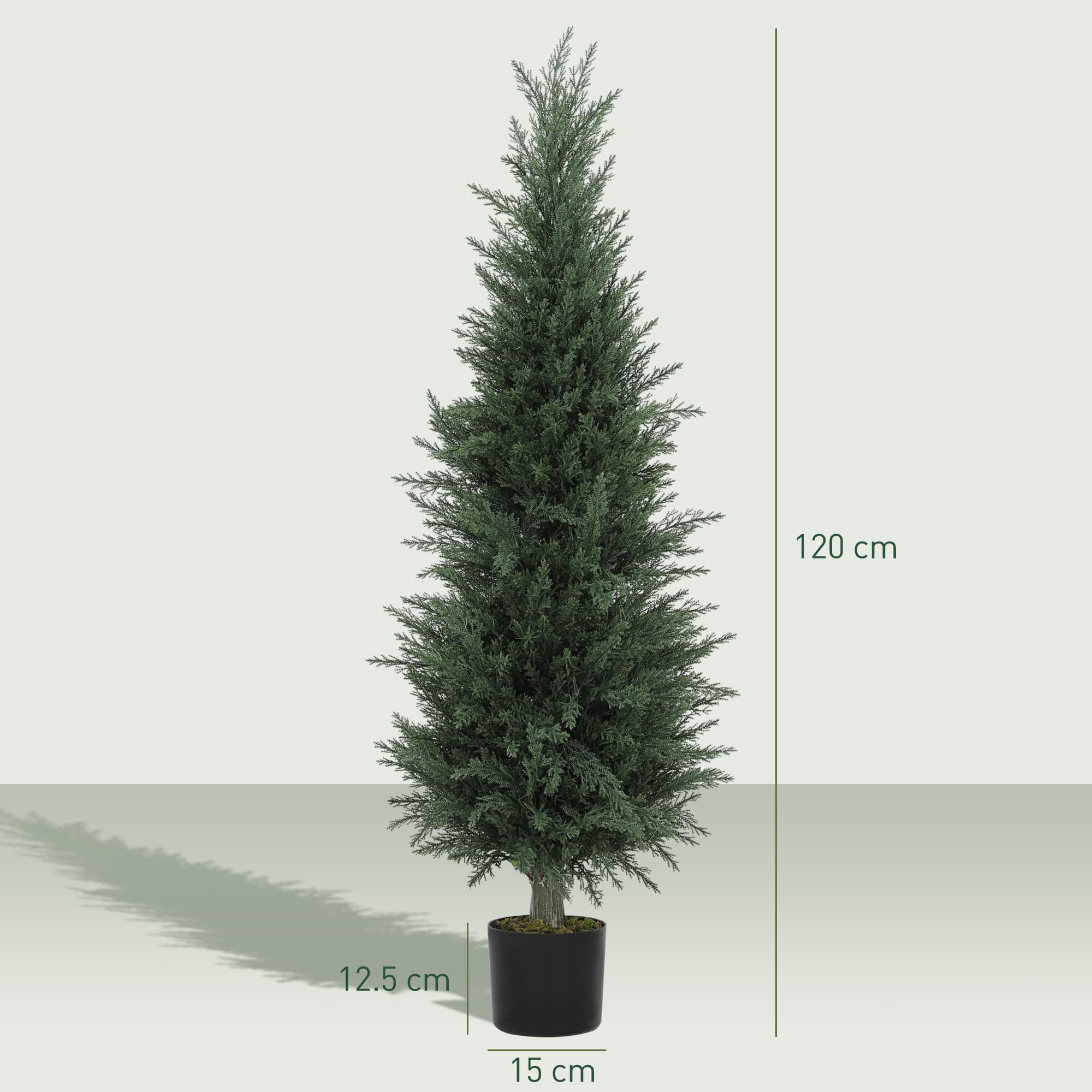 Transform Your Space with Twin 120cm Artificial Cypress Trees - image 2