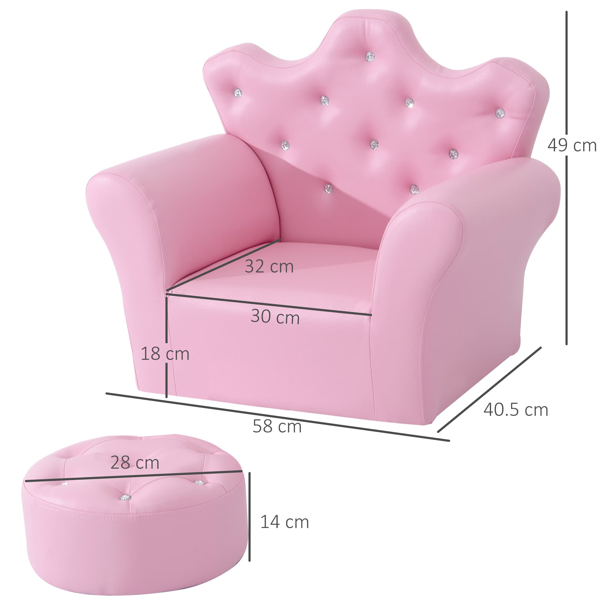 Discover Ultimate Comfort with this Pink Kids Armchair Set - image 4