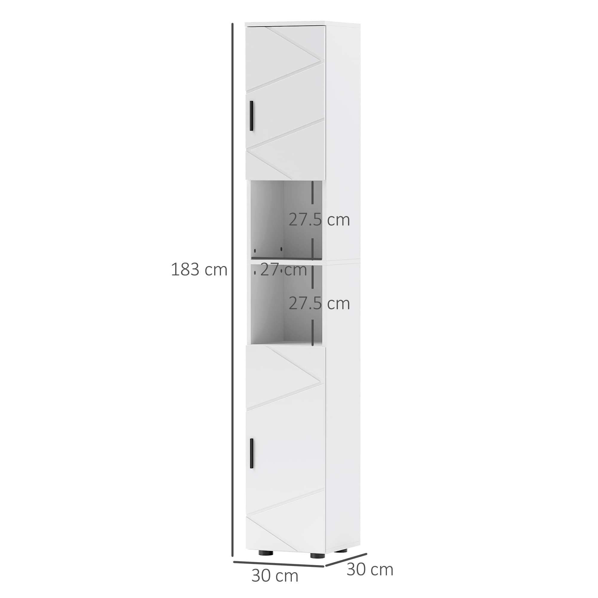 Maximise Space with the Kleankin Tall White Bathroom Cabinet - image 3