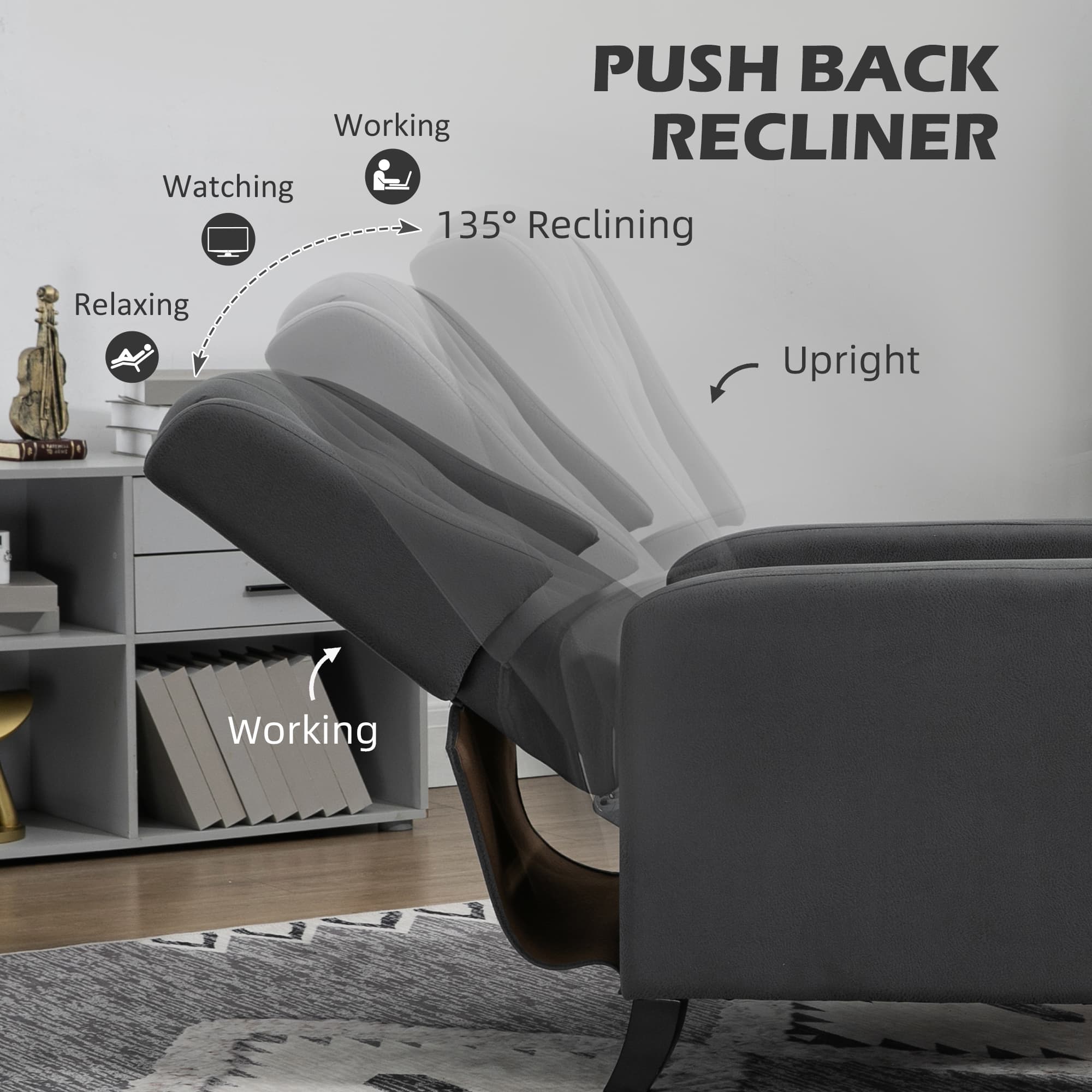 Transform Your Lounge with this Tufted Wingback Recliner - image 2