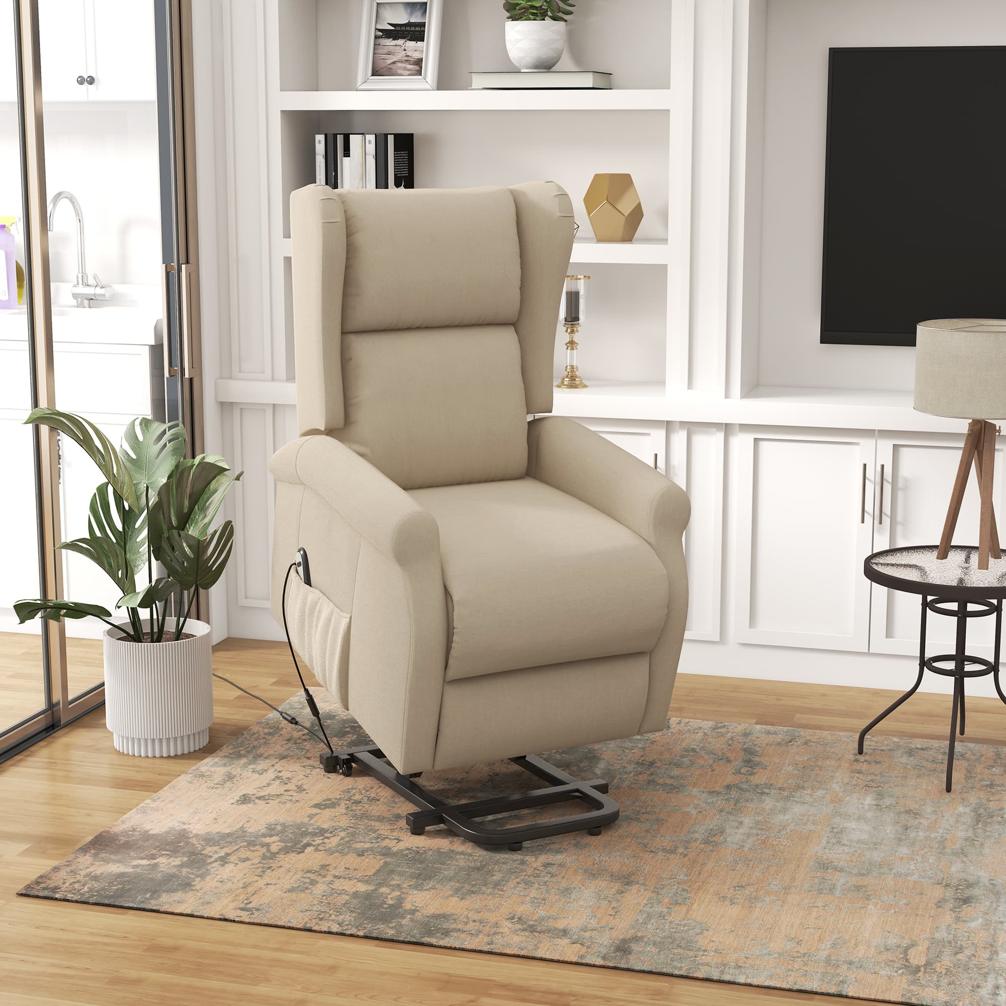 Transform Your Comfort with this Beige Power Lift Recliner - image 4