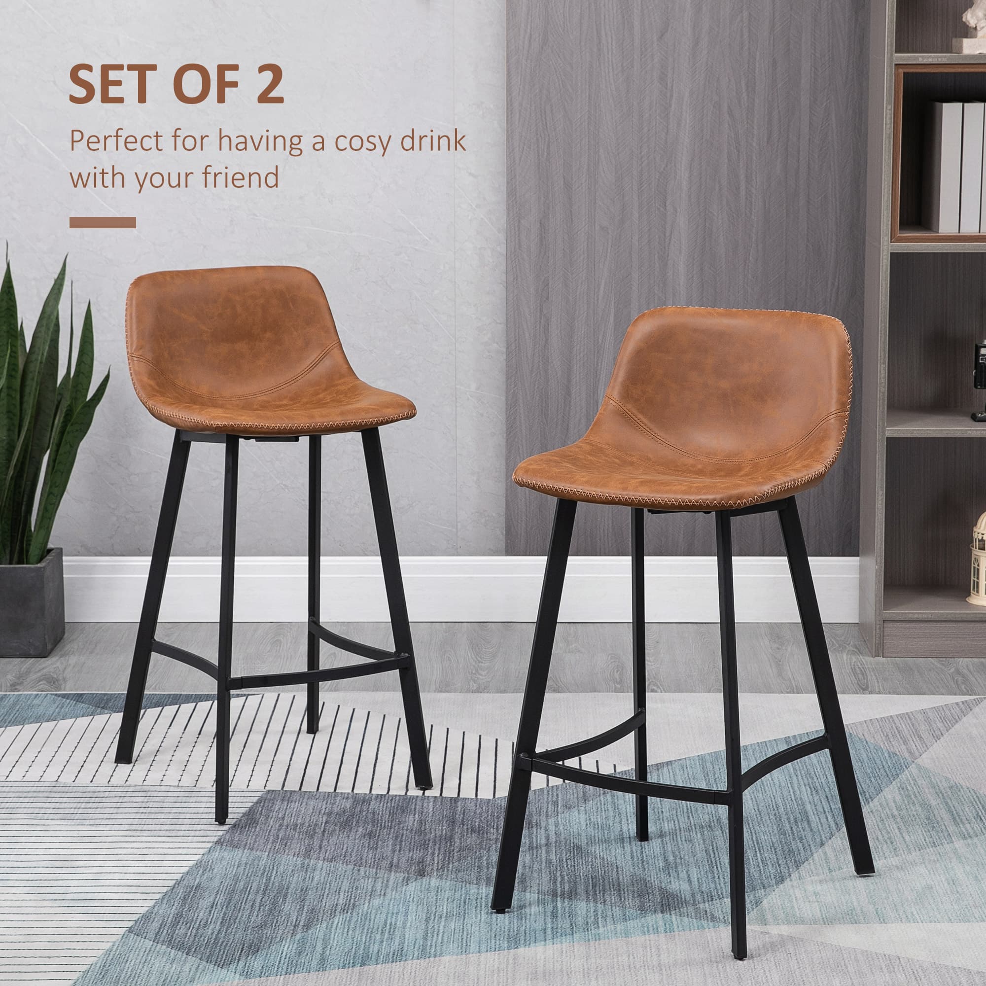 Transform Your Kitchen with Premium Faux Leather Stools - image 1