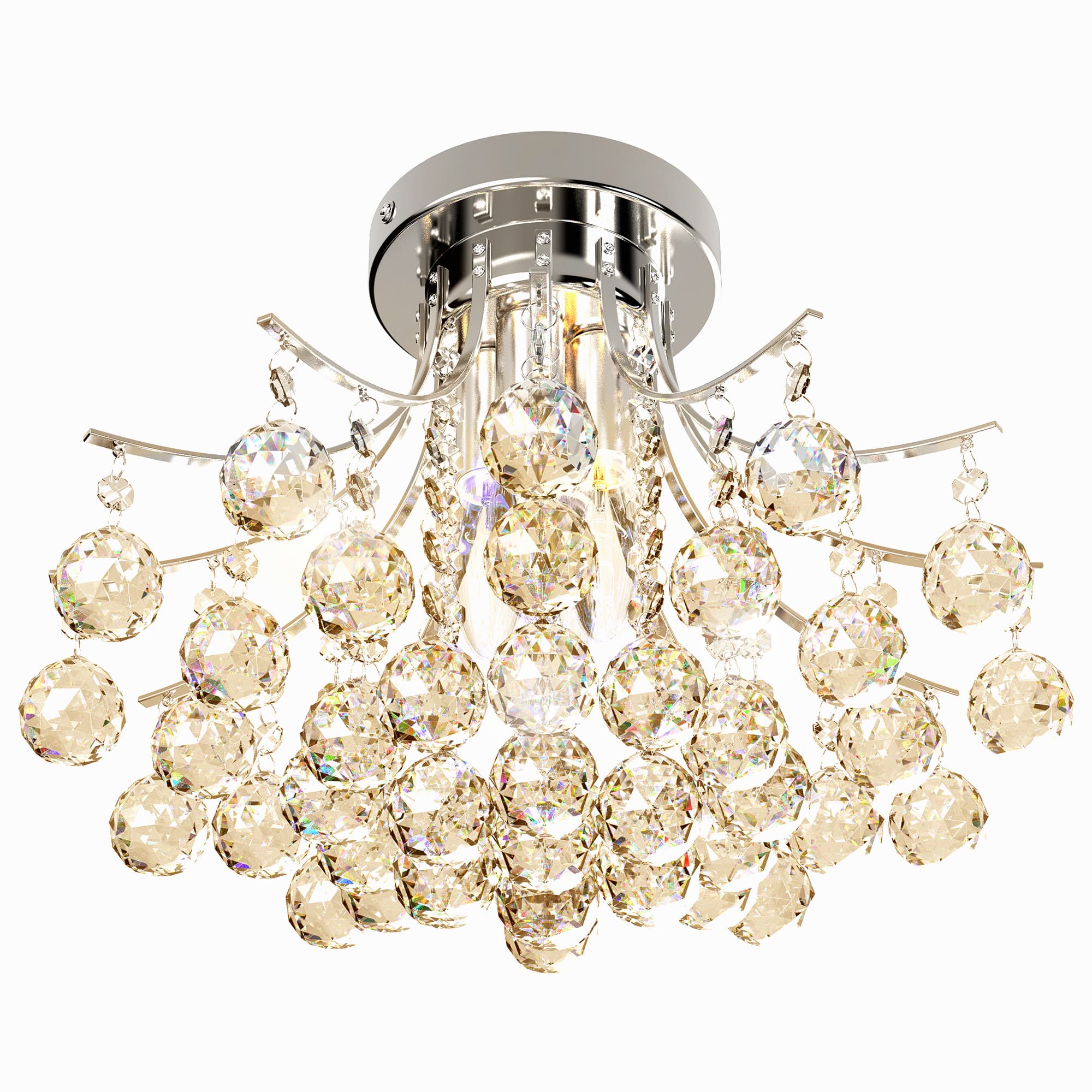 Discover the Sparkling K9 Crystal 3-Light Chandelier
