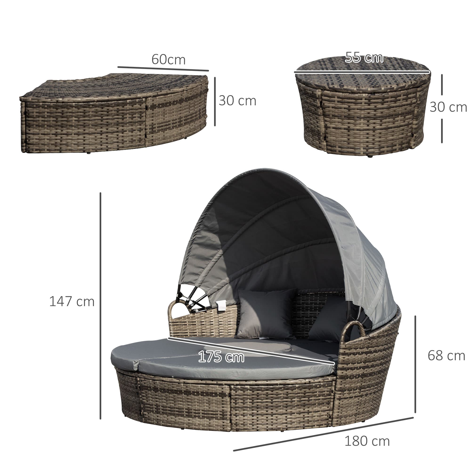 Transform Your Garden With This Rattan Round Daybed - image 4