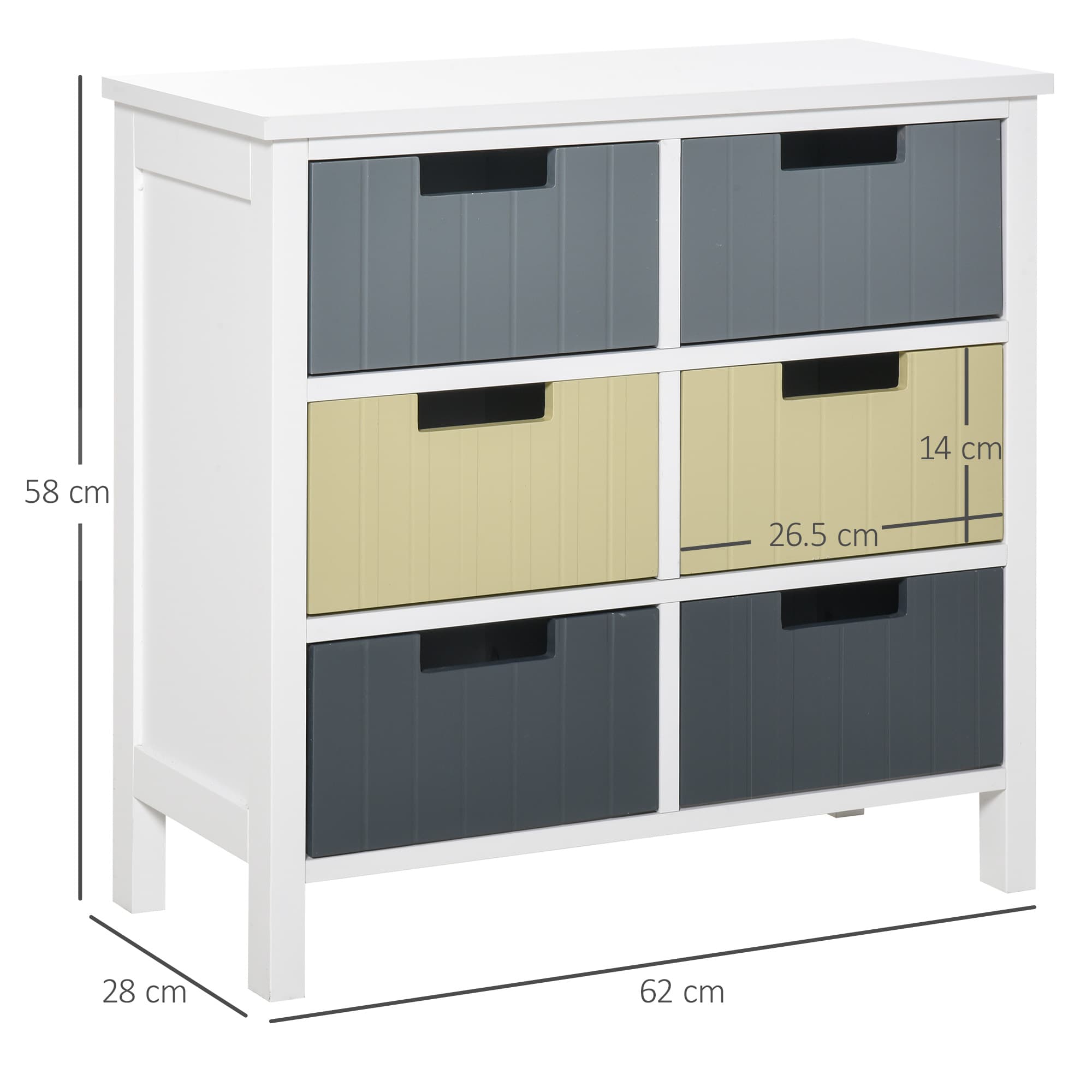 Transform Your Space with this 6-Drawer Pastel Chest - image 5