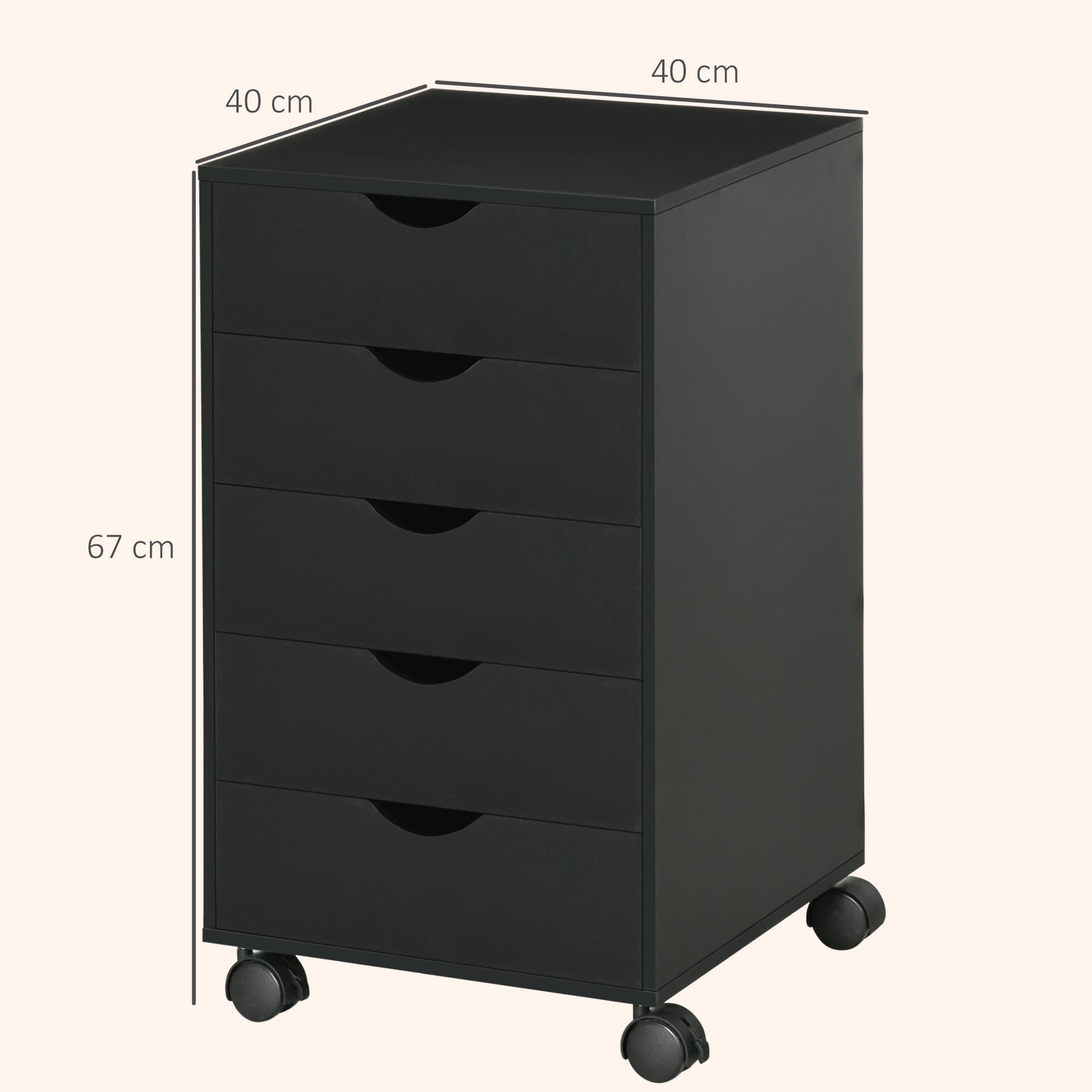 Effortless Office Organisation with this 5-Drawer Mobile Cabinet - image 5