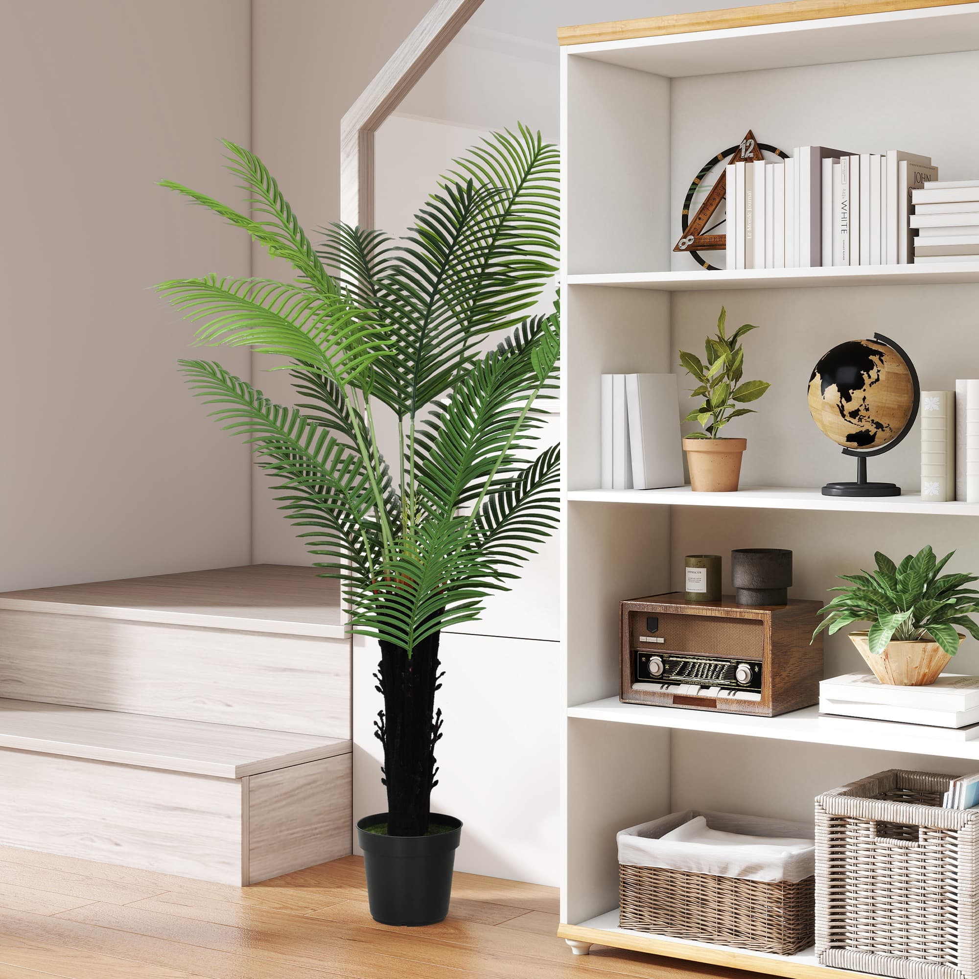 175 cm Artificial Areca Palm with PE Fronds in Pot - image 10