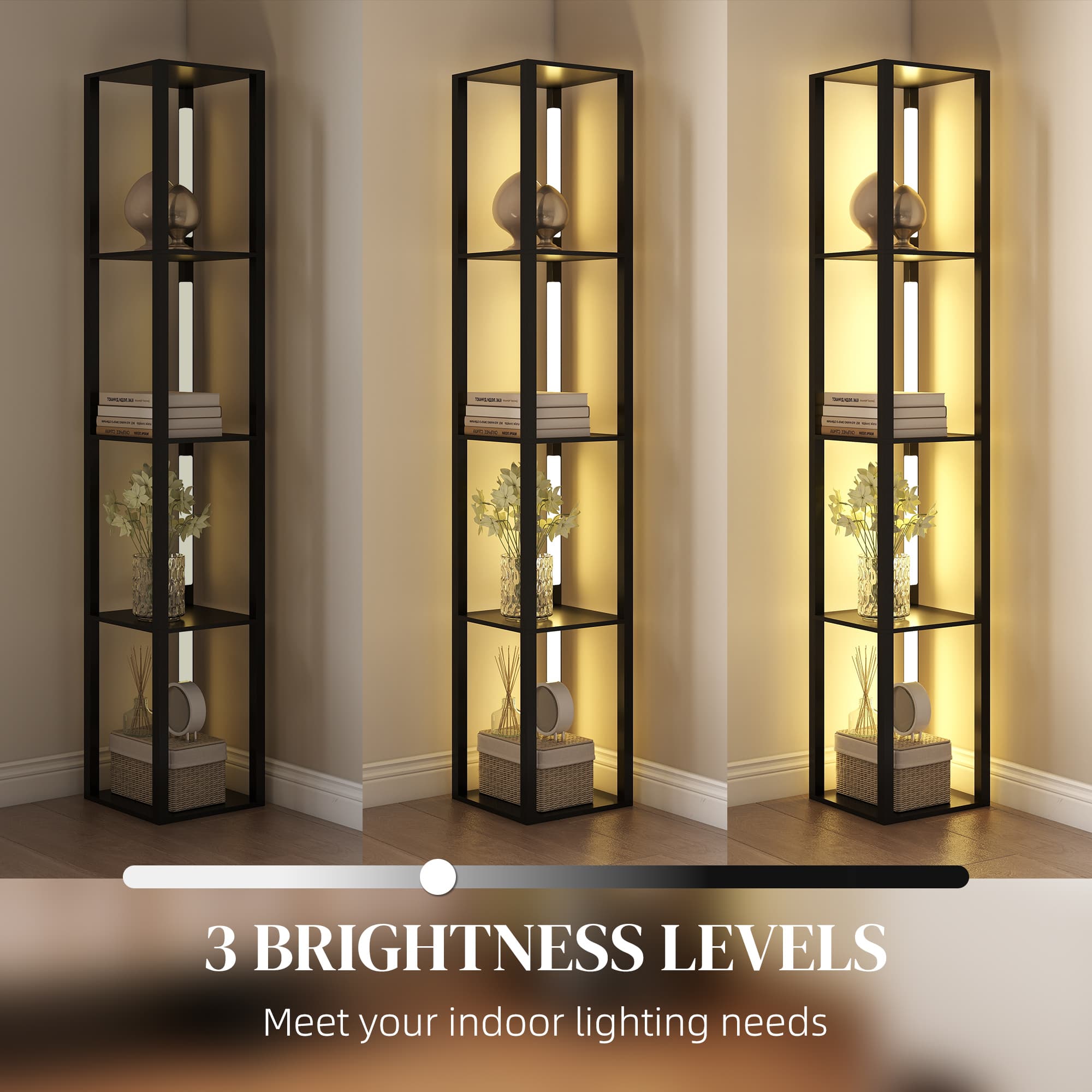 Transform Your Space with this Dimmable LED Shelf Floor Lamp - image 5