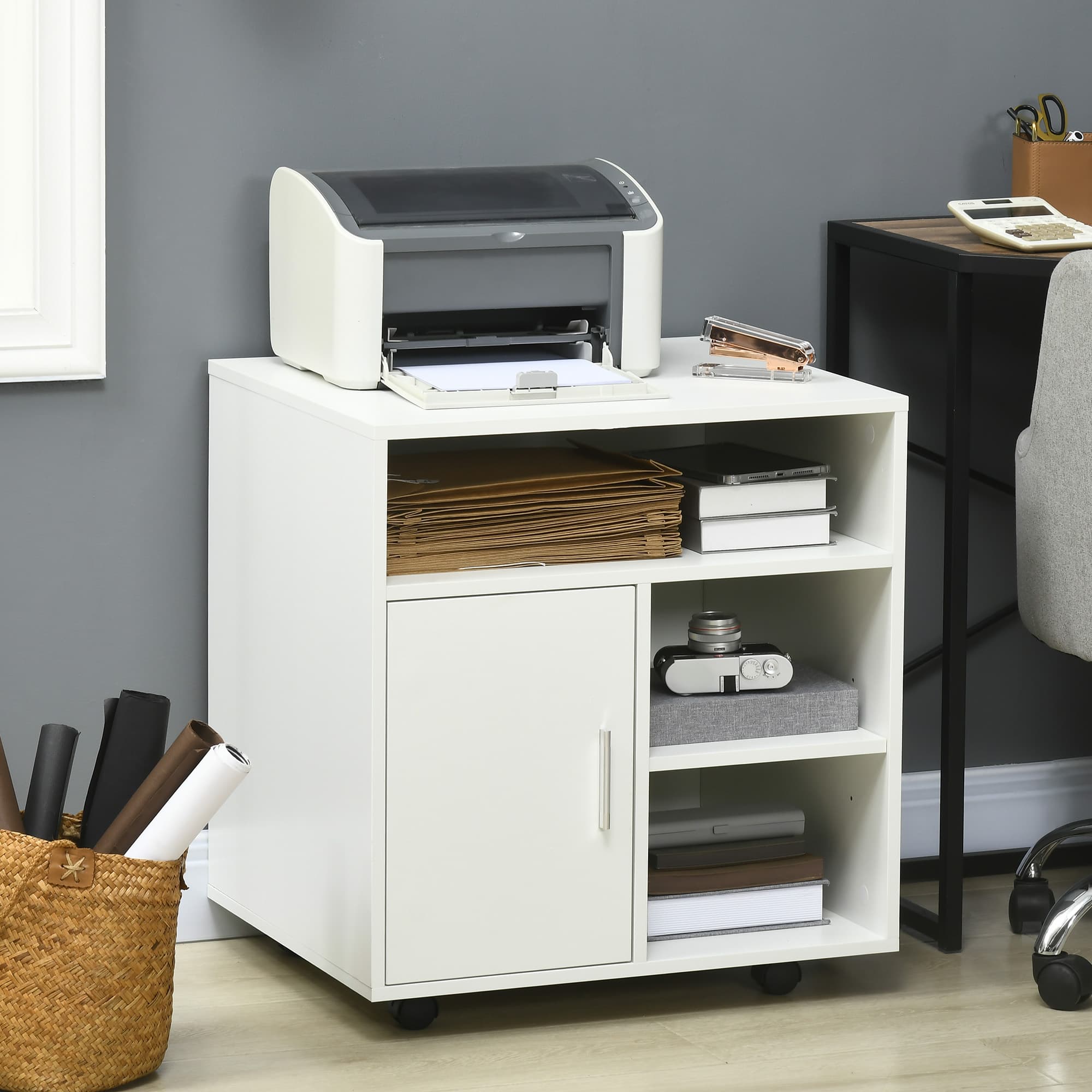 Transform Your Workspace with this Mobile Printer Stand - image 5