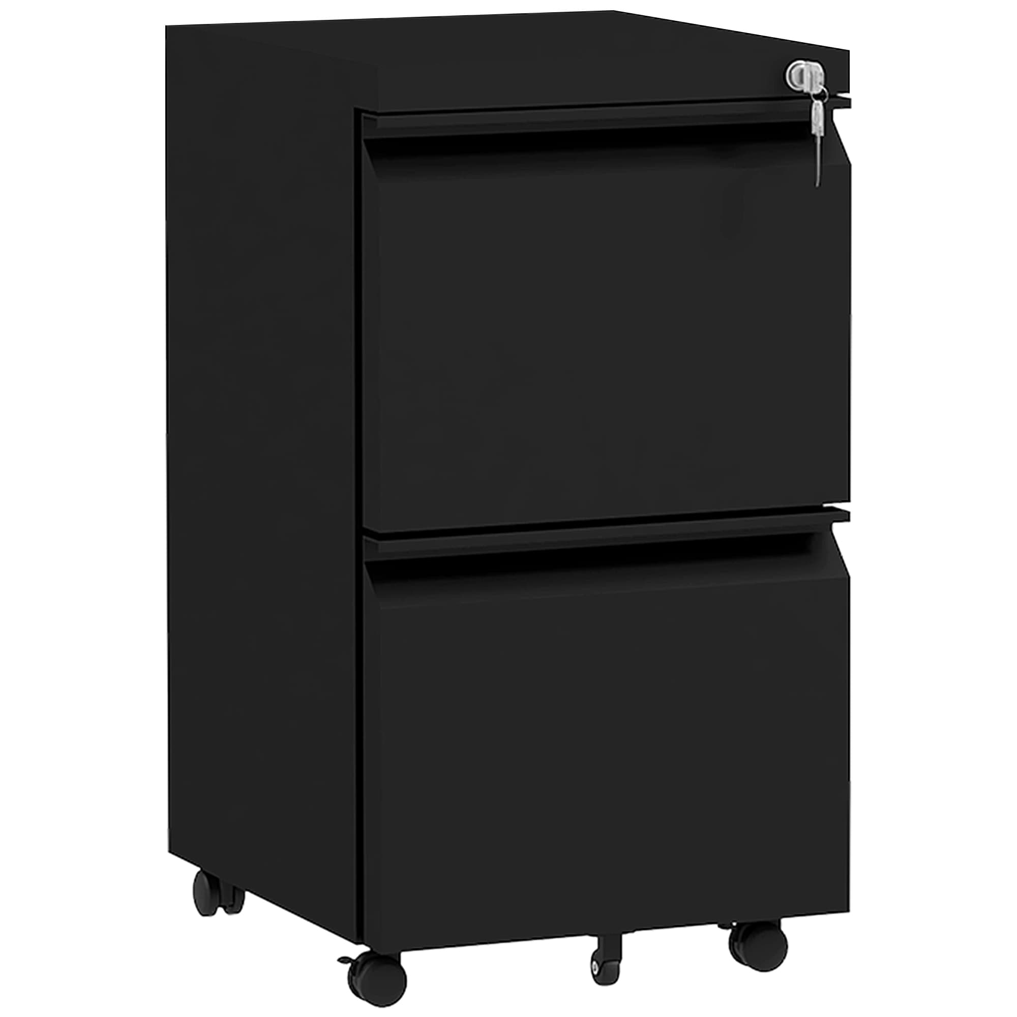 Secure Your Office with the Vinsetto Steel Filing Cabinet - Black