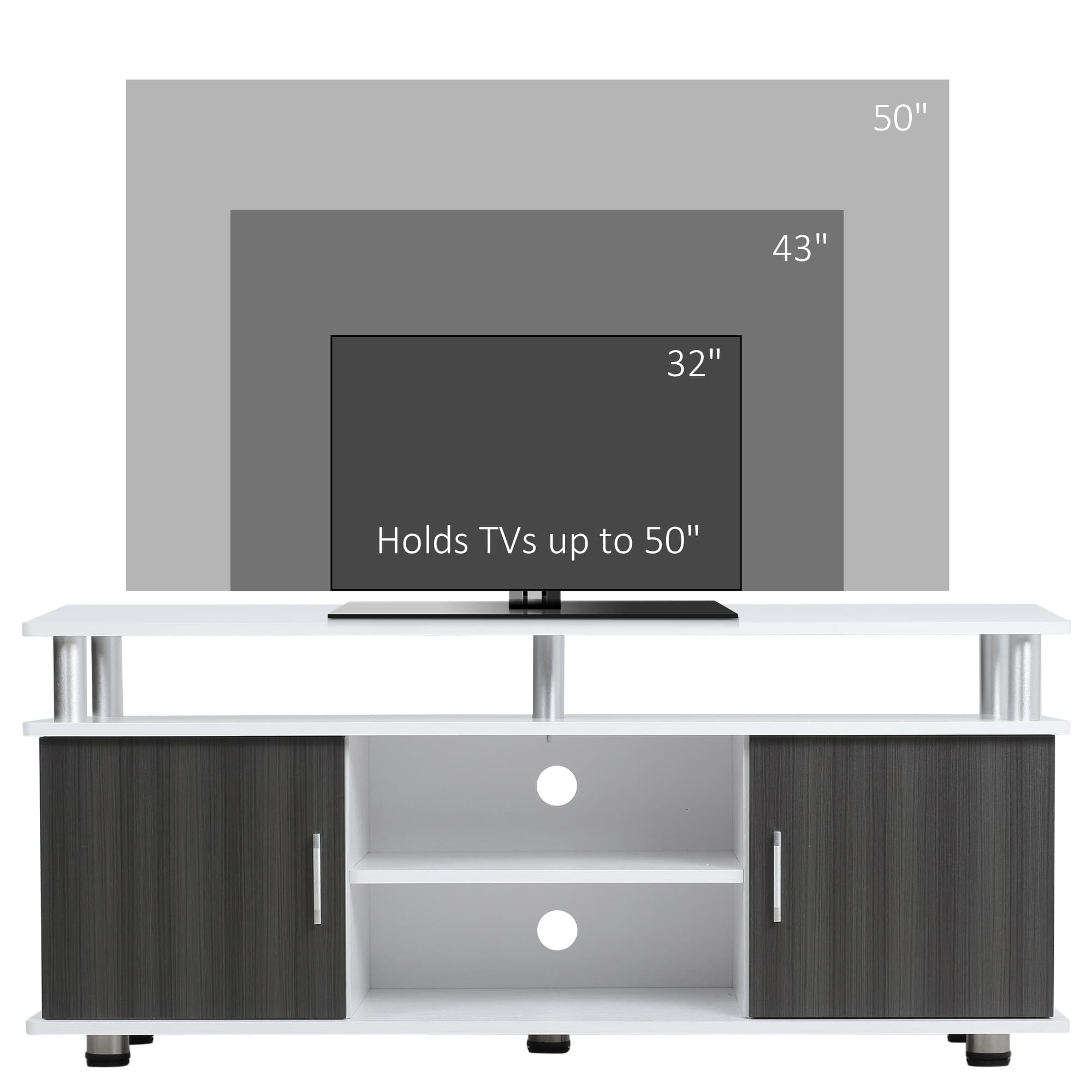 Transform Your Living Room with this Grey & White TV Unit - image 1