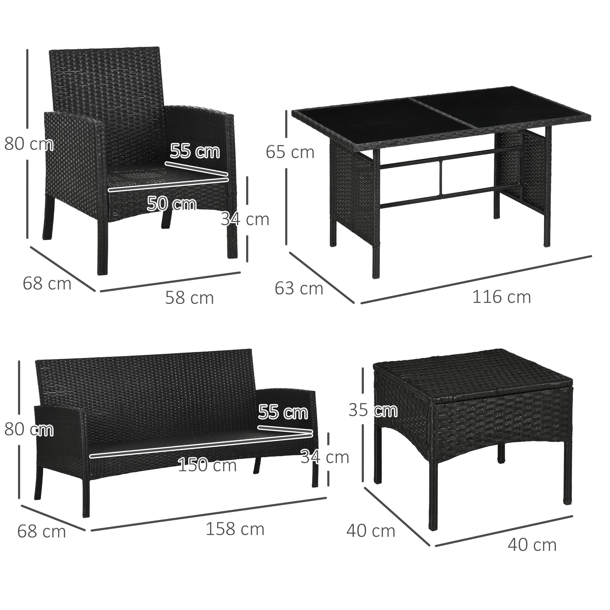 Transform Your Patio With This 6-Piece Rattan Sofa Set - image 1