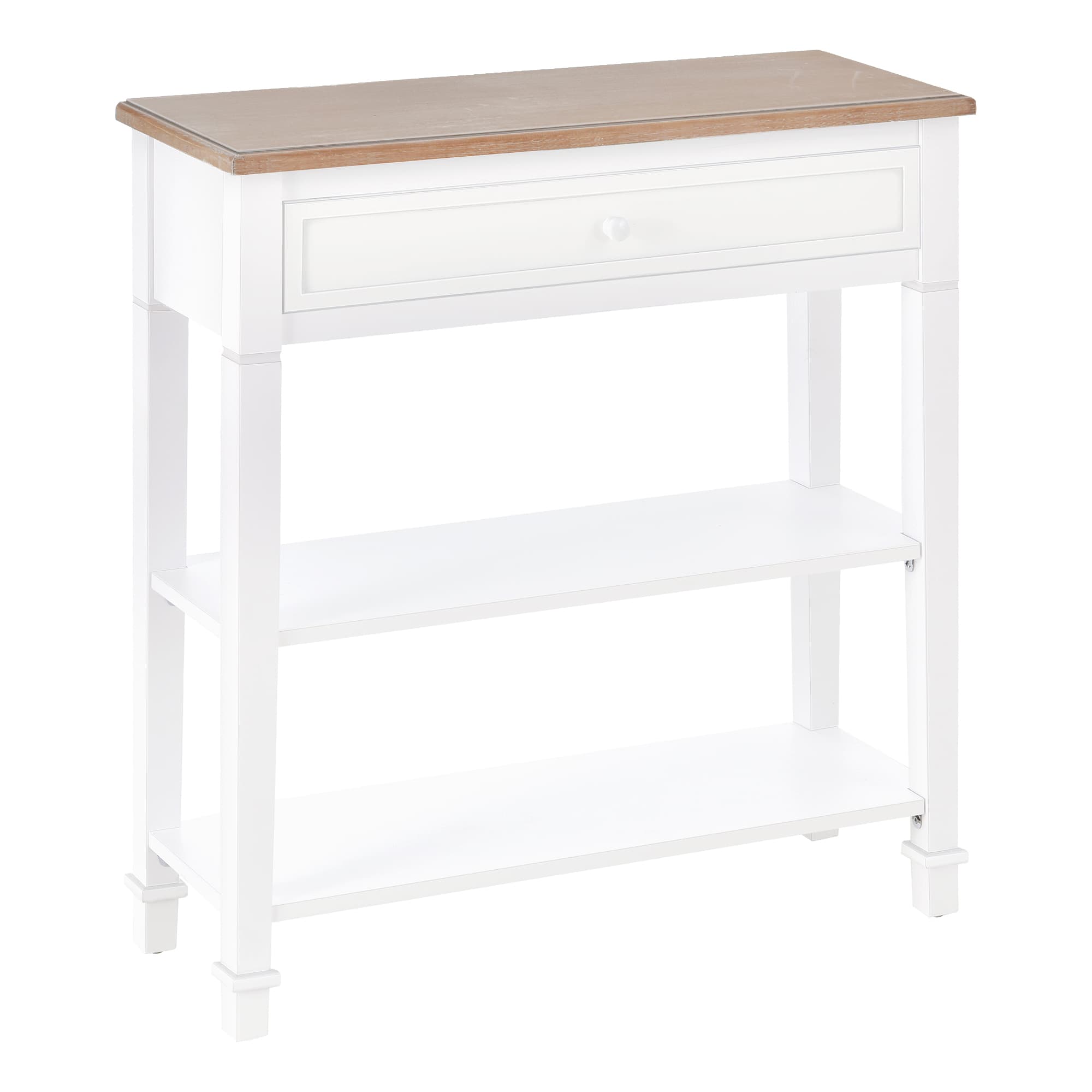 Transform Your Hallway with this Elegant Console Table - White