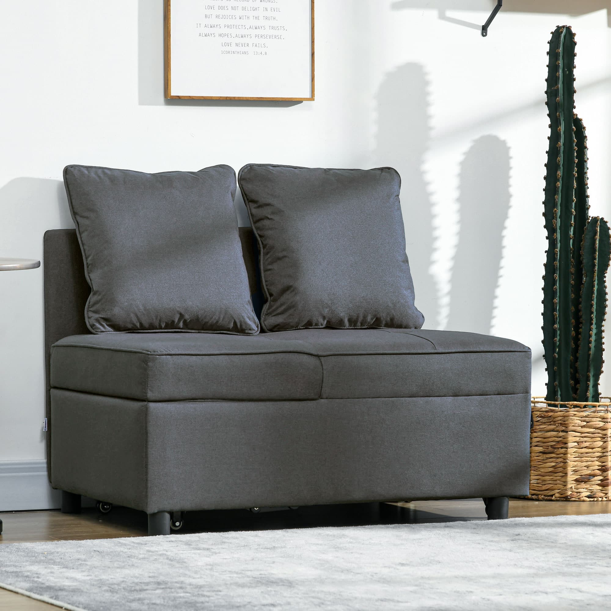 Transform Your Space with this Grey Single Sofa Bed - image 4